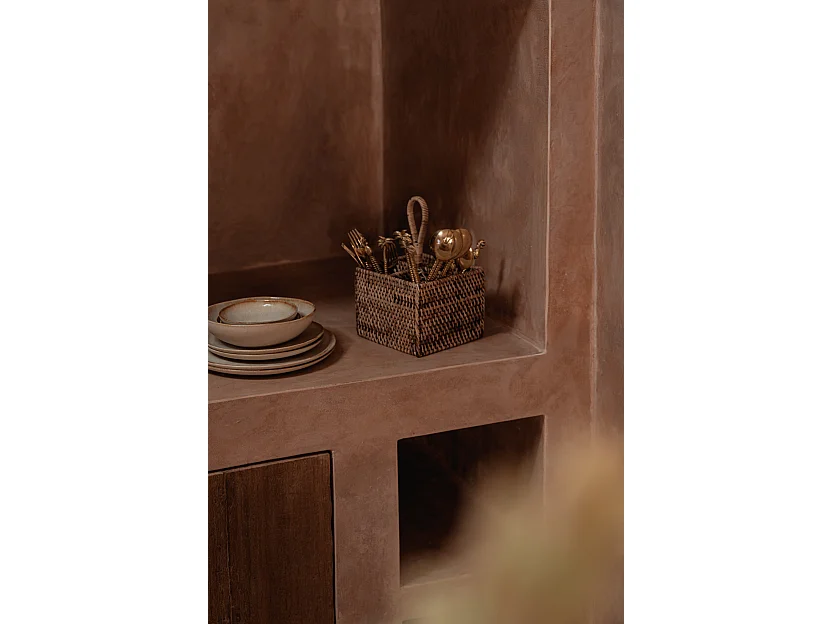 Le Porte-Couverts en Rotin N°4 - Brun Naturel