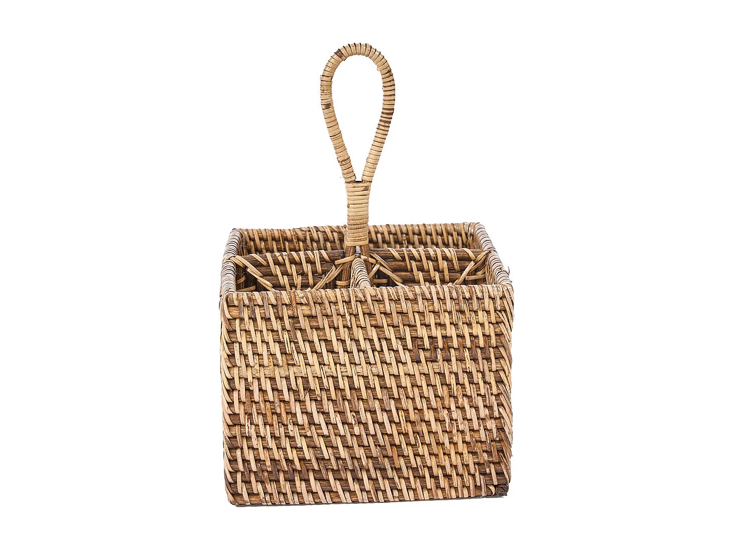 Le Porte-Couverts en Rotin N°4 - Brun Naturel