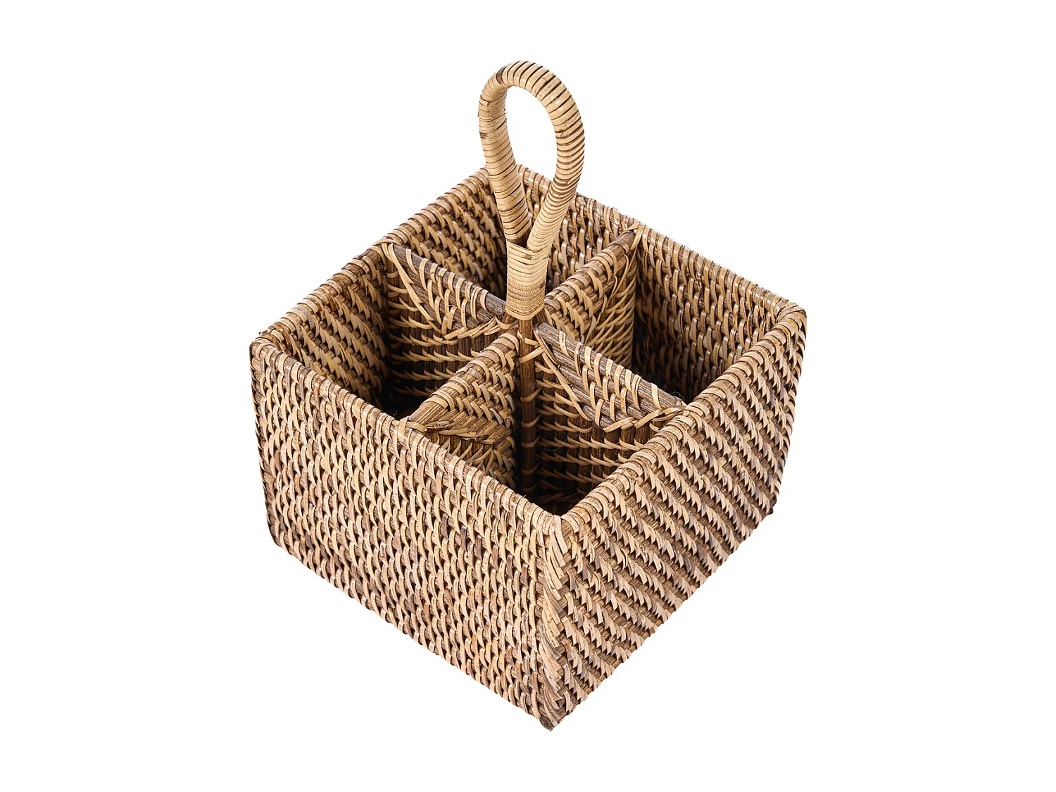 Le Porte-Couverts en Rotin N°4 - Brun Naturel