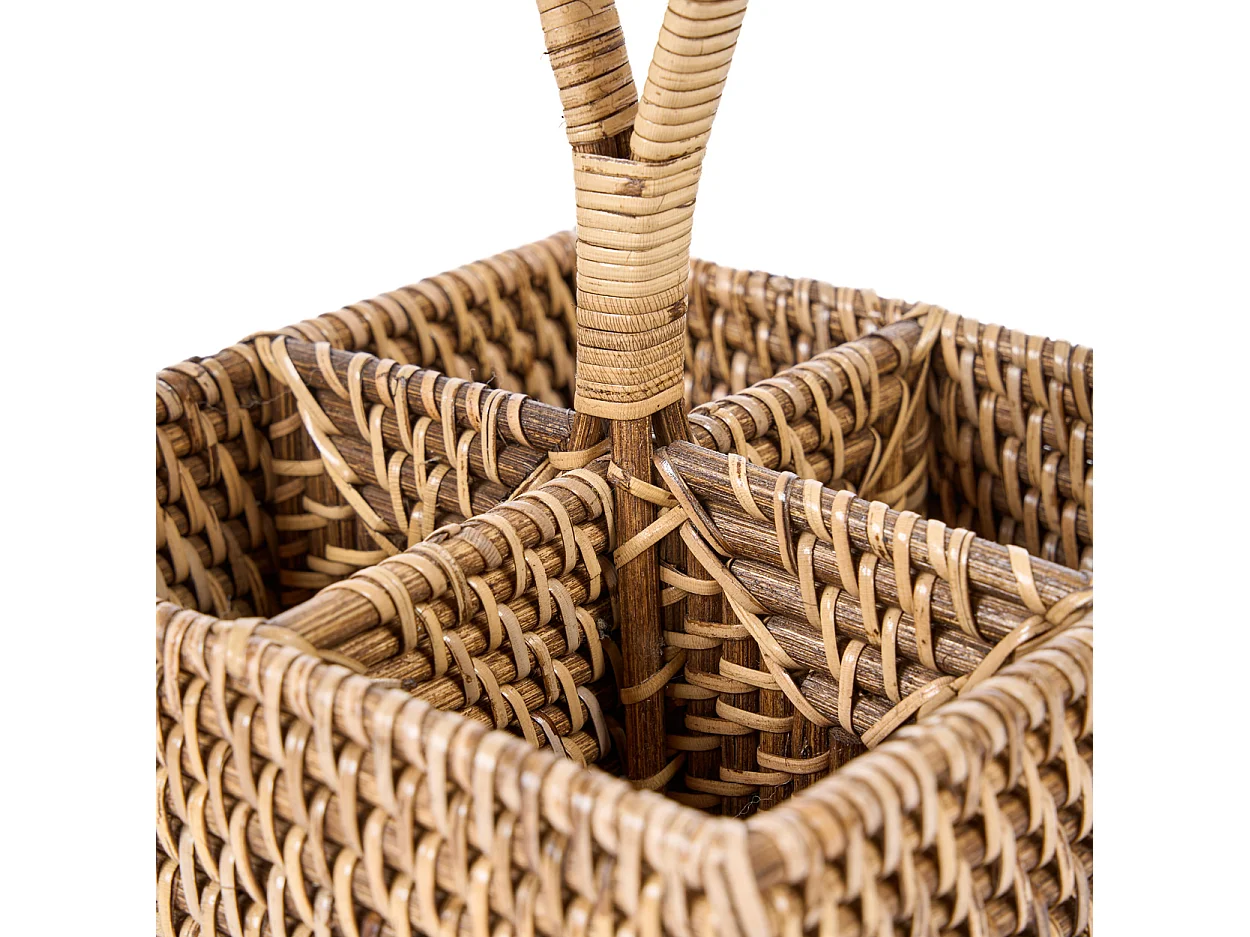 Le Porte-Couverts en Rotin N°4 - Brun Naturel