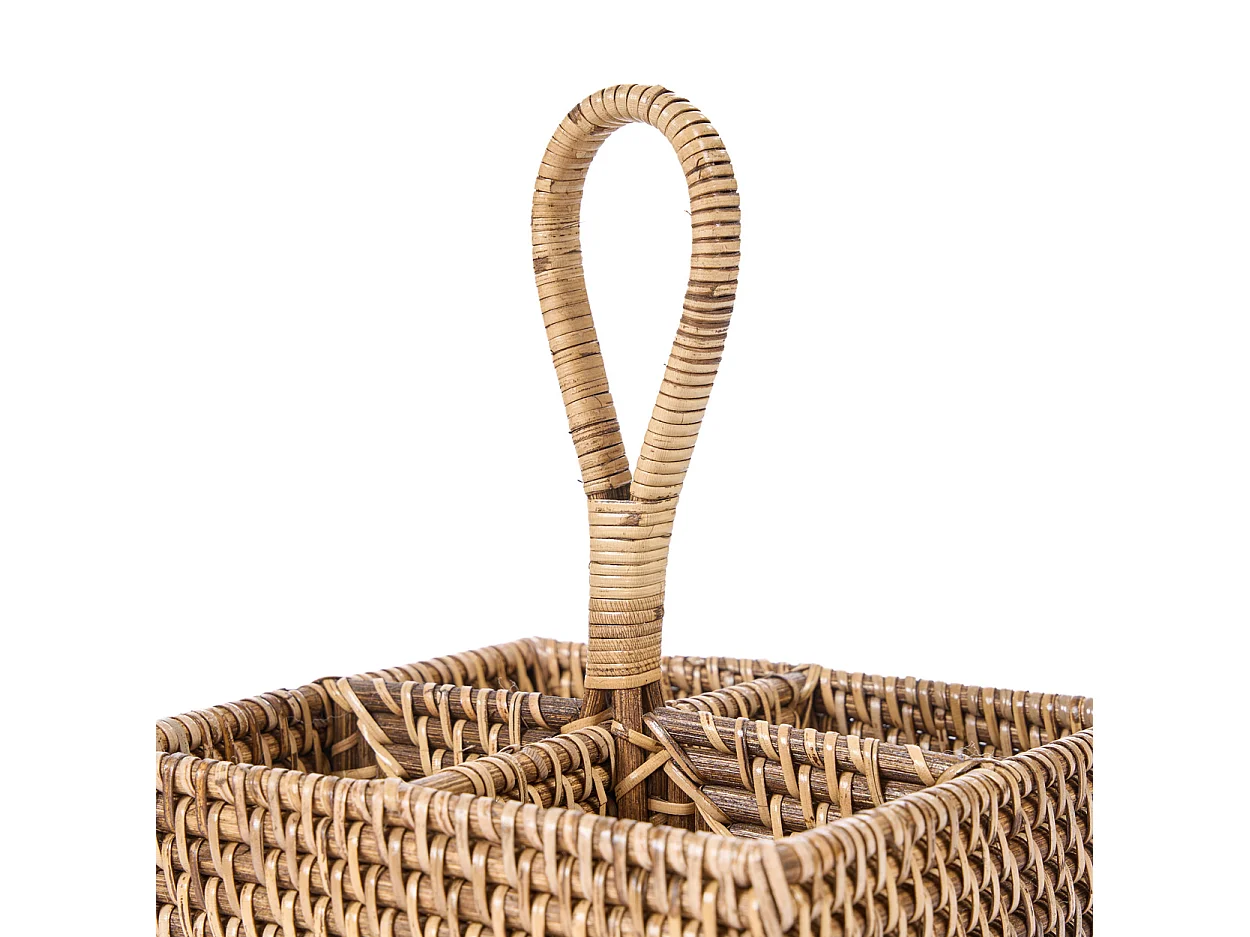Le Porte-Couverts en Rotin N°4 - Brun Naturel