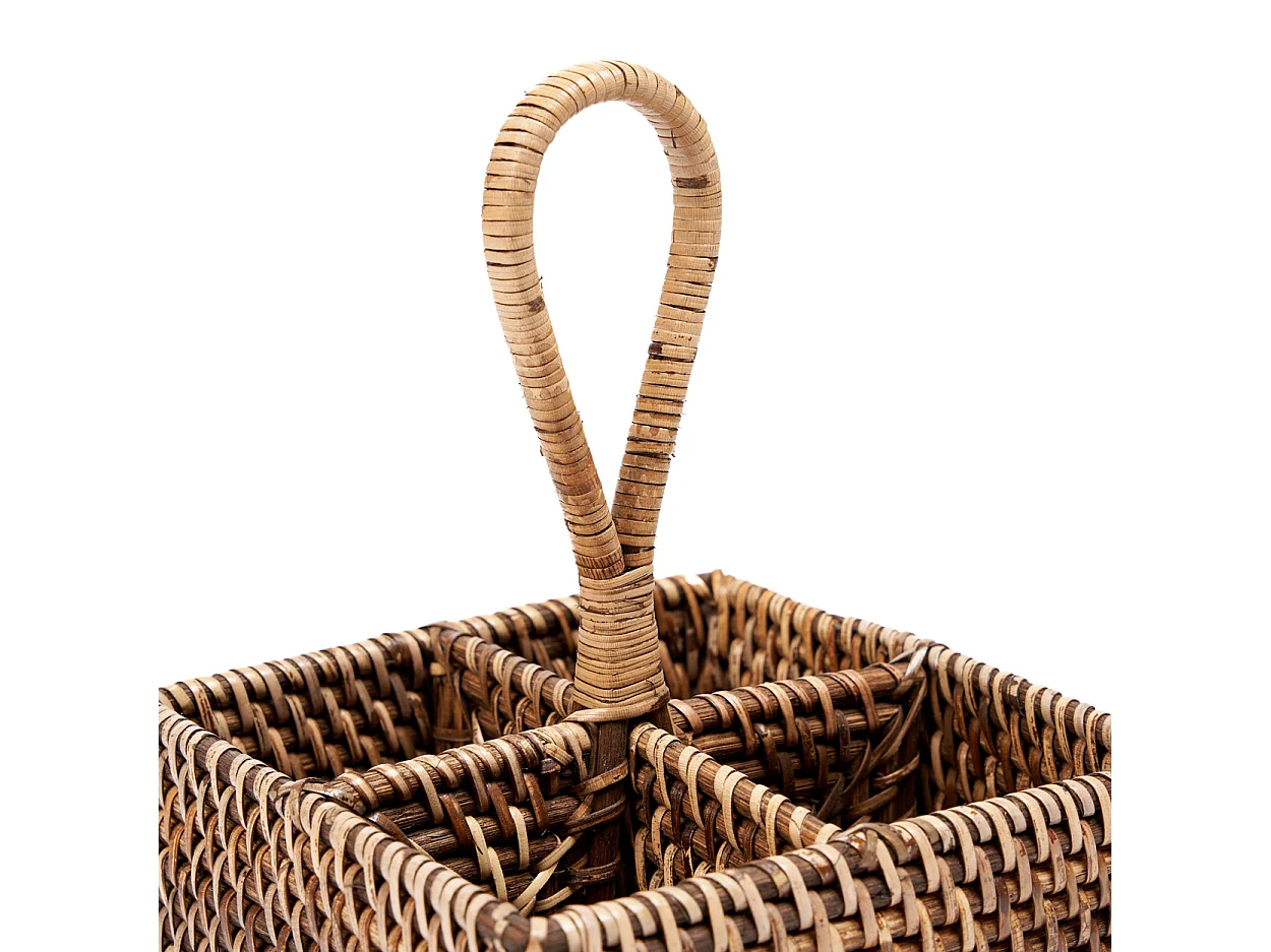 Le Porte-Couverts en Rotin N°4 - Brun Naturel