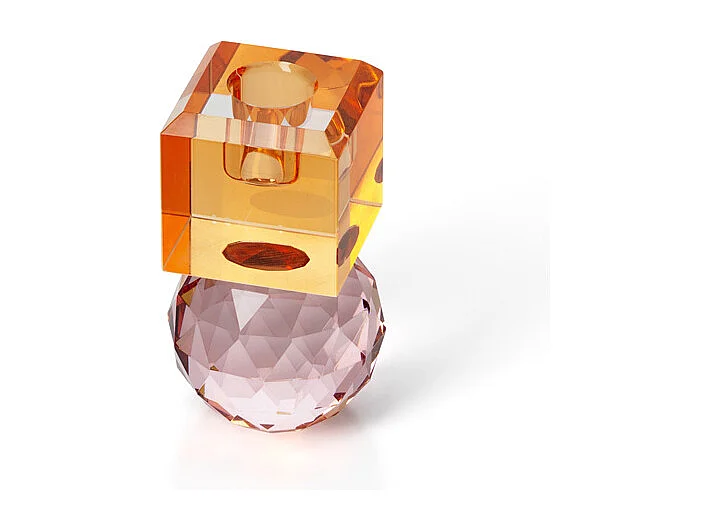 De Citrine & Rose Quartz Kaarshouder