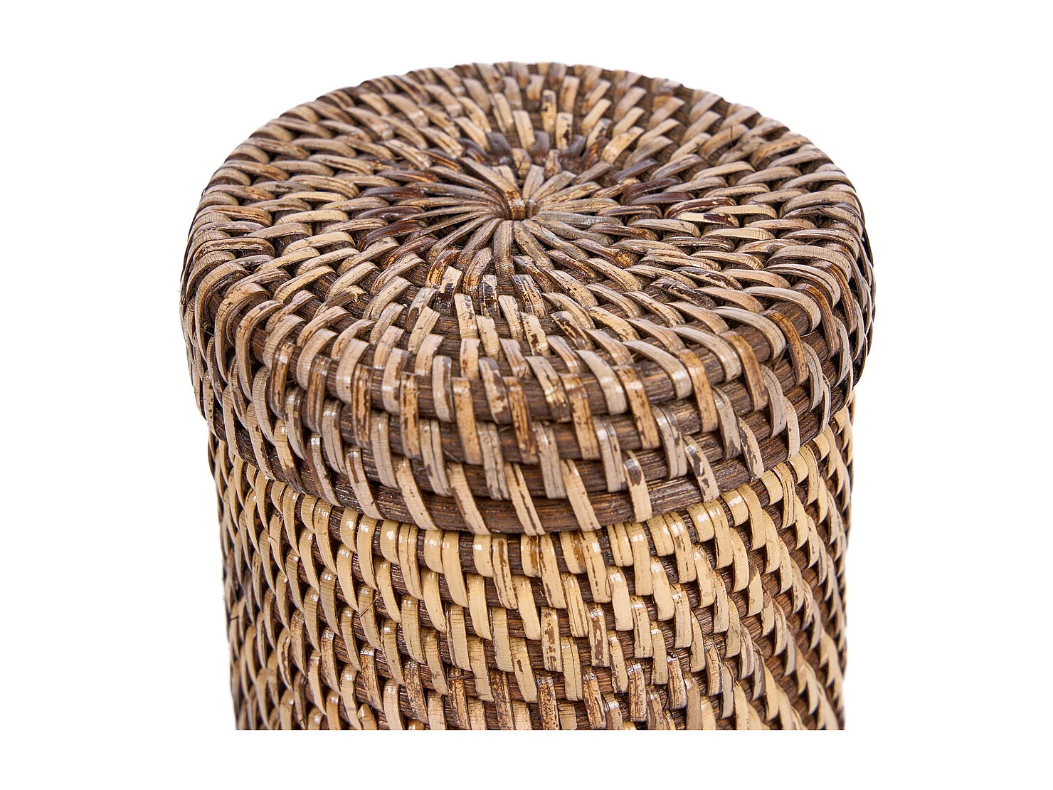 Der Rattanbehälter - Naturbraun