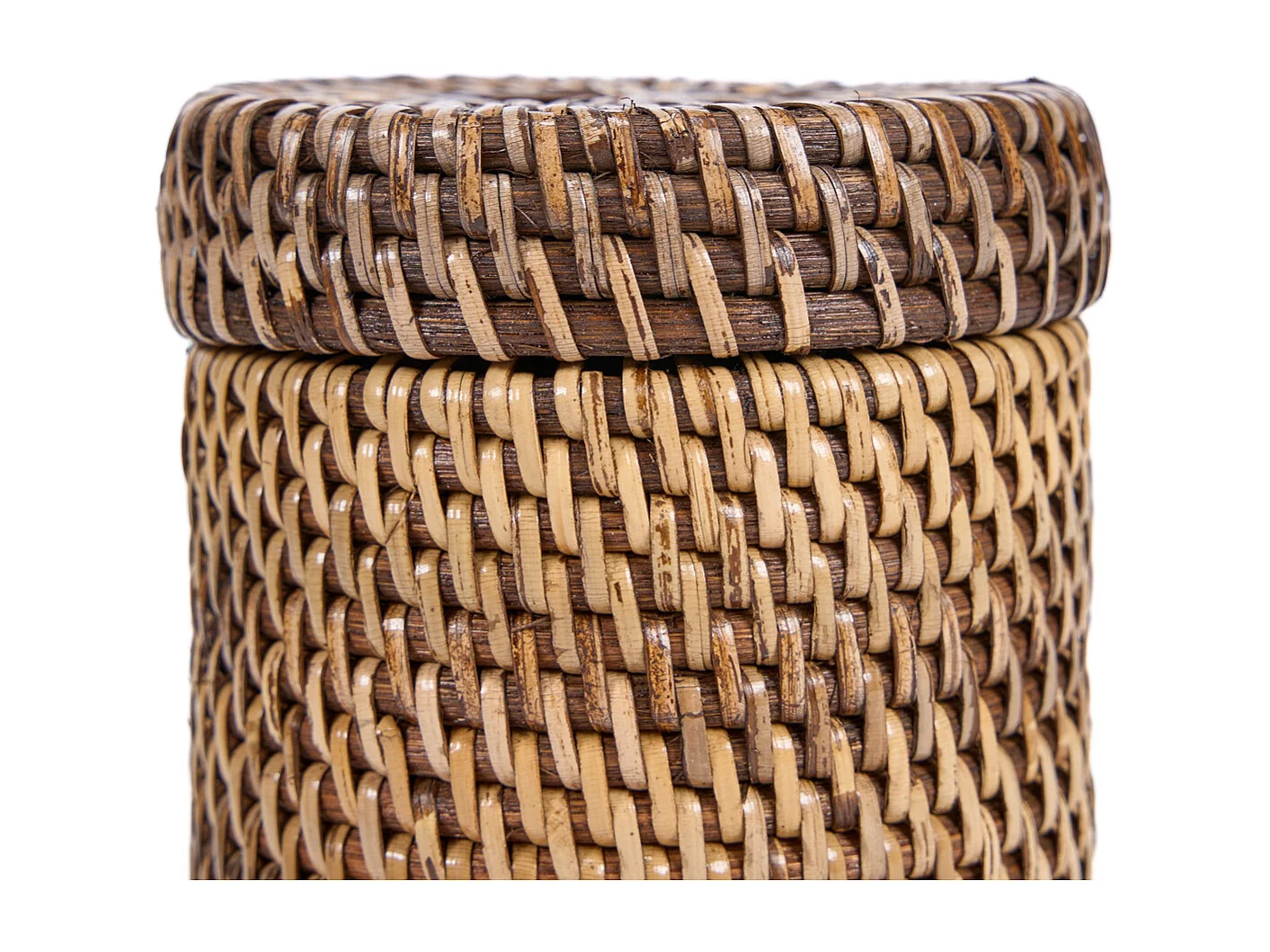 Der Rattanbehälter - Naturbraun