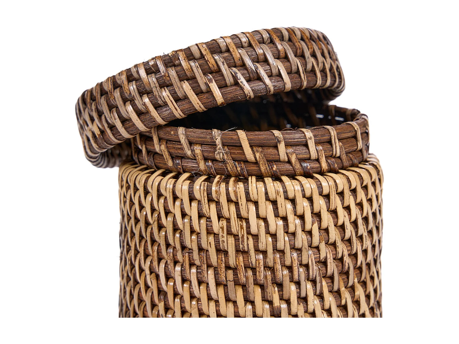Der Rattanbehälter - Naturbraun