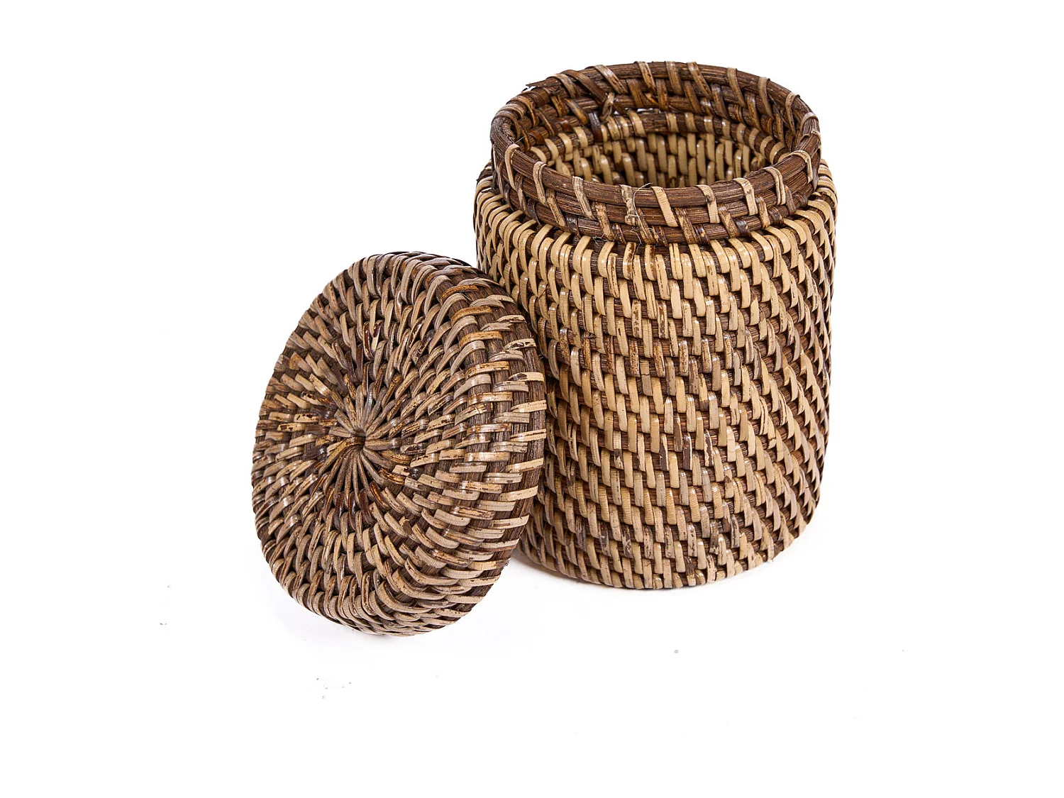Der Rattanbehälter - Naturbraun