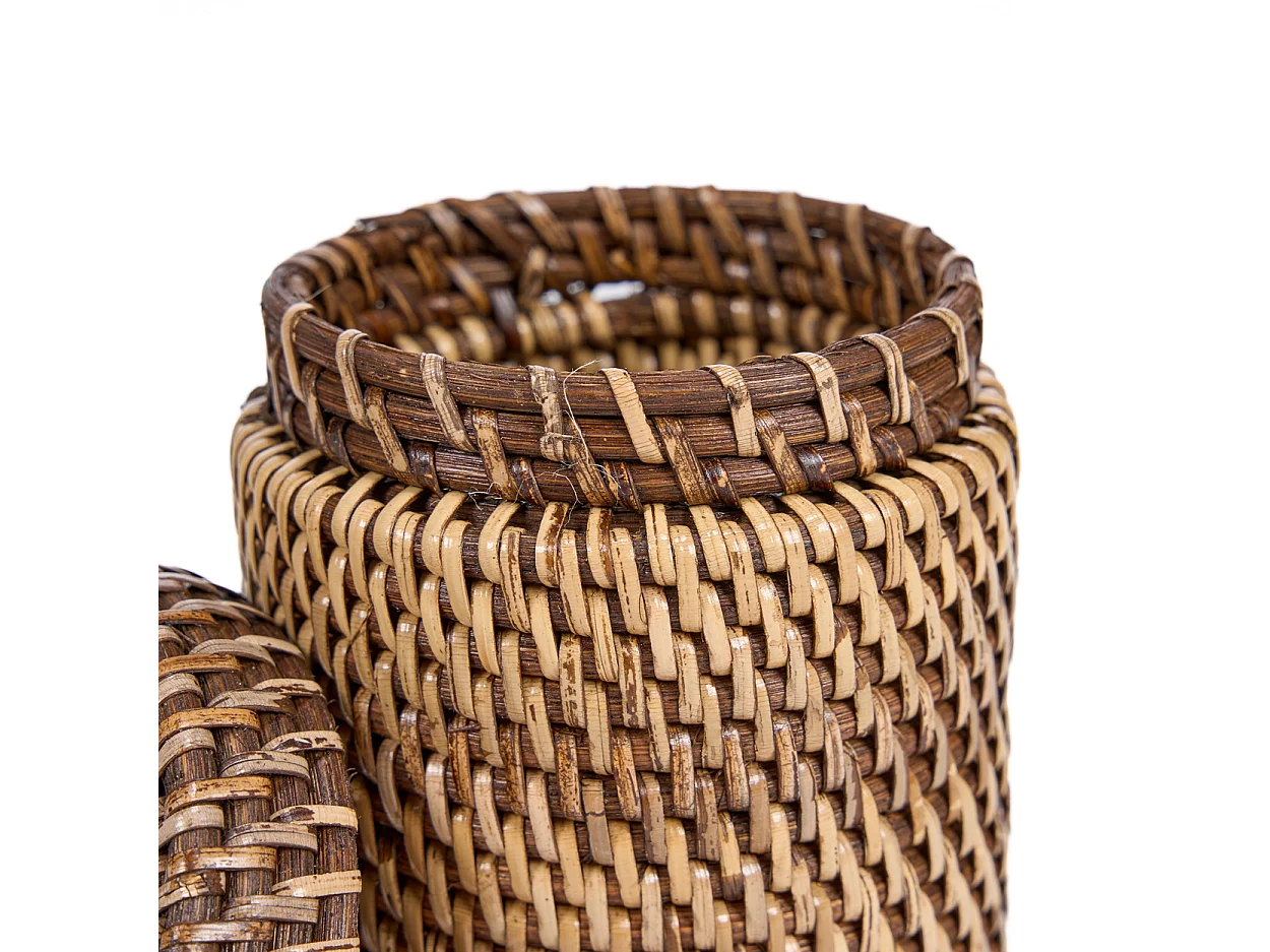Der Rattanbehälter - Naturbraun