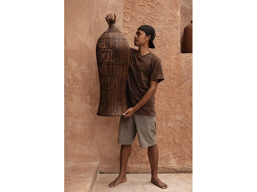 Le Oasis Tower Pendant - Dark Walnut - M