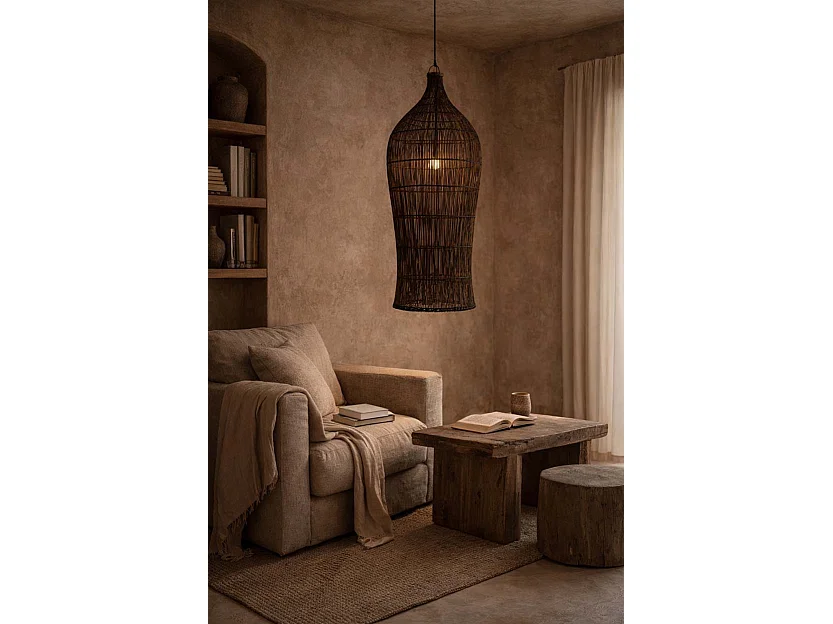 Le Oasis Tower Pendant - Dark Walnut - M