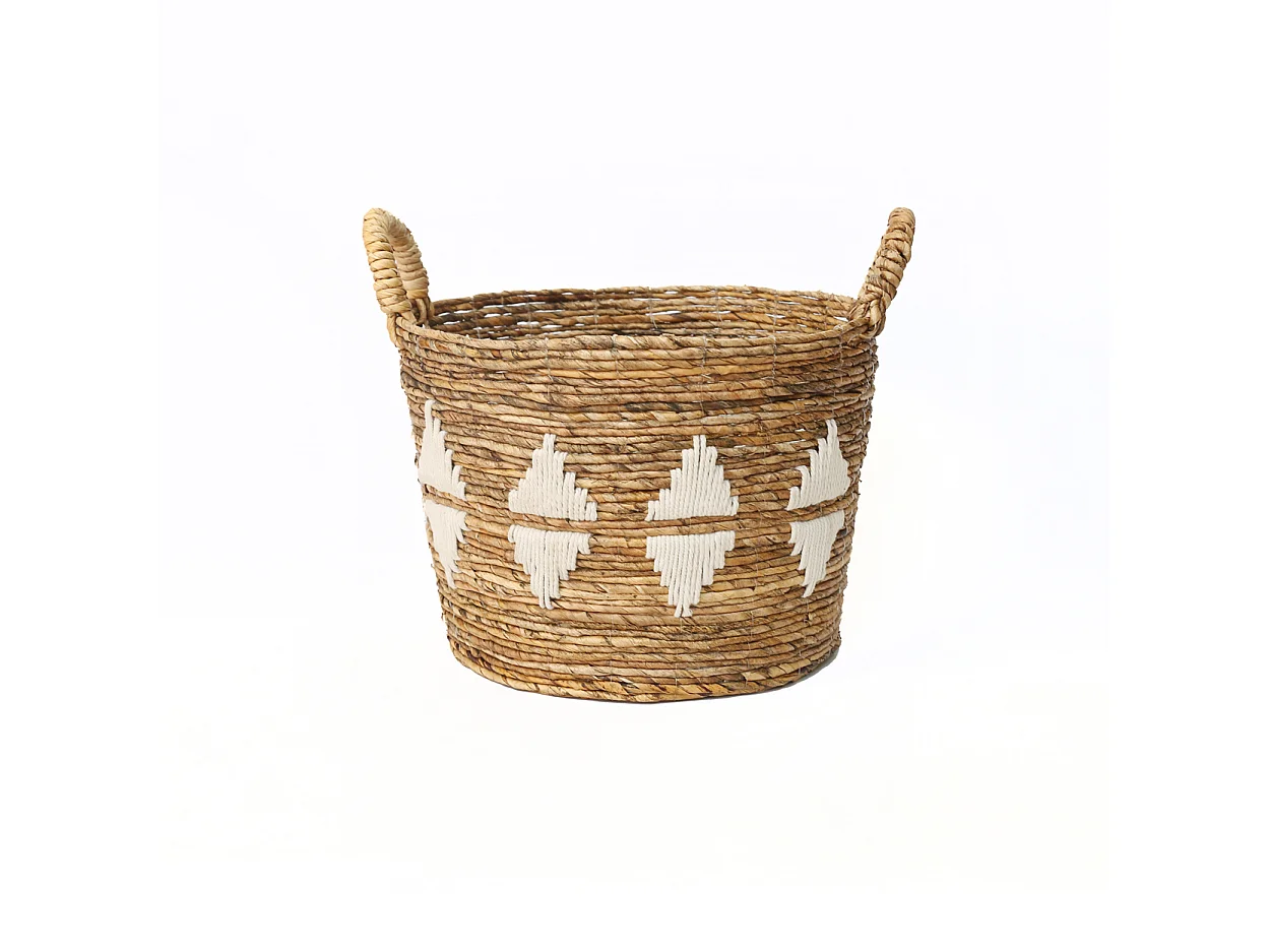 Die Banana Stitched Körbe - Naturweiß - M_40