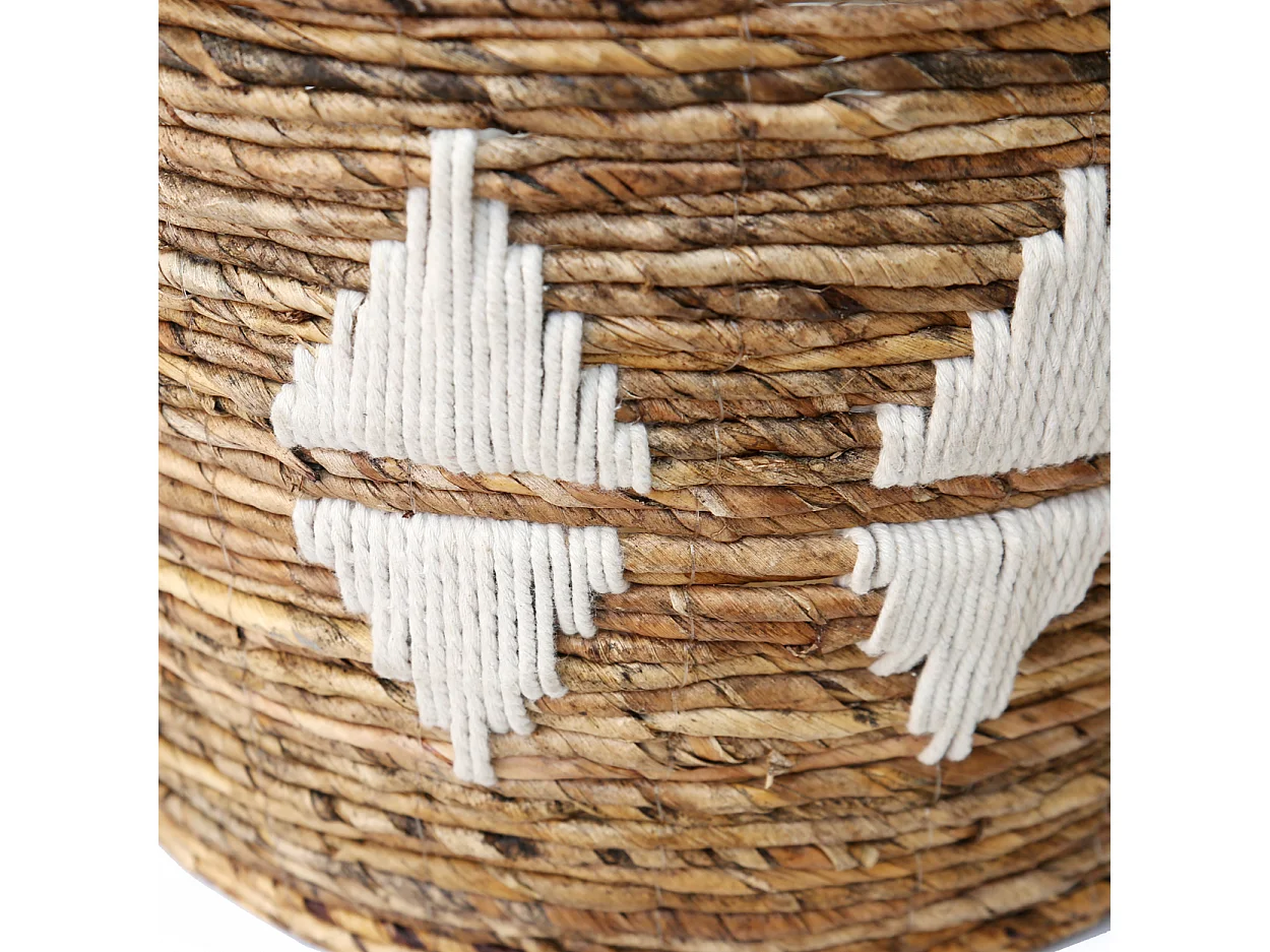 Die Banana Stitched Körbe - Naturweiß - M_40