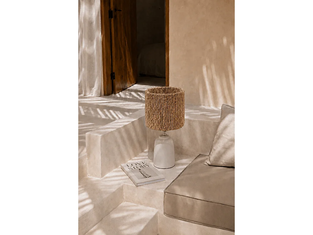 L’Abat Jour De Lampe De Table Chalki - Naturel