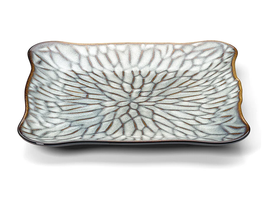 L’Assiette Carrée Lotus Ice - Brun Gris - L