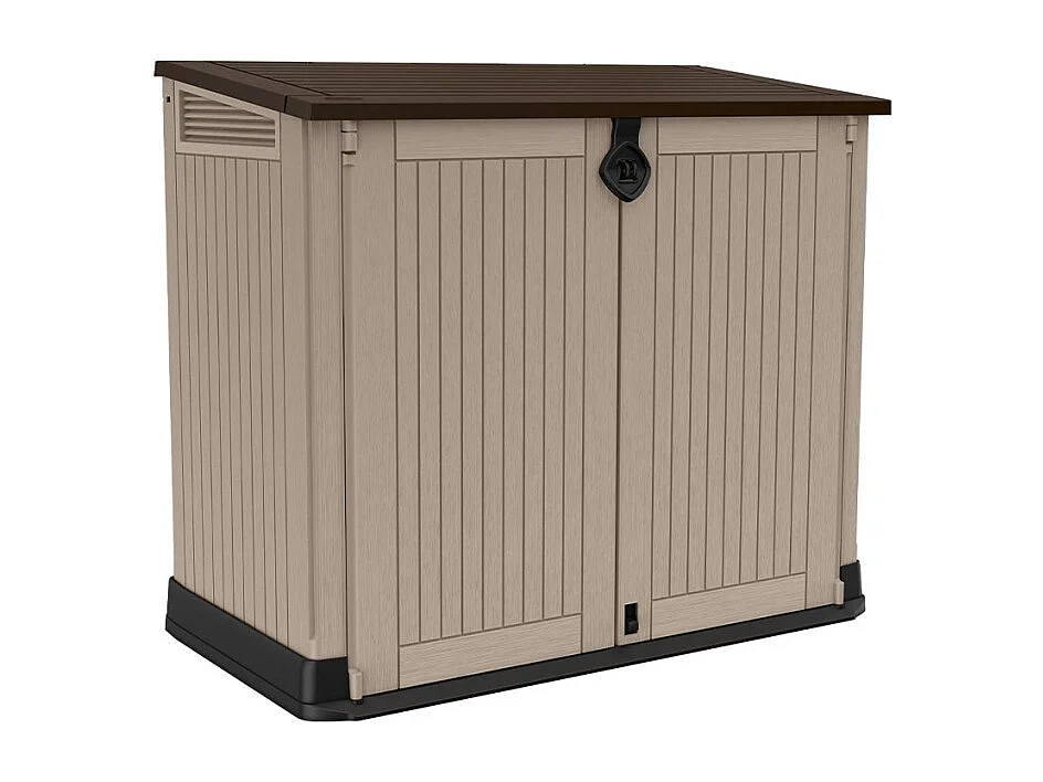 Scatola di Stoccaggio in Resina per Esterni Store It Out Midi Keter Beige - Capacità 880lt