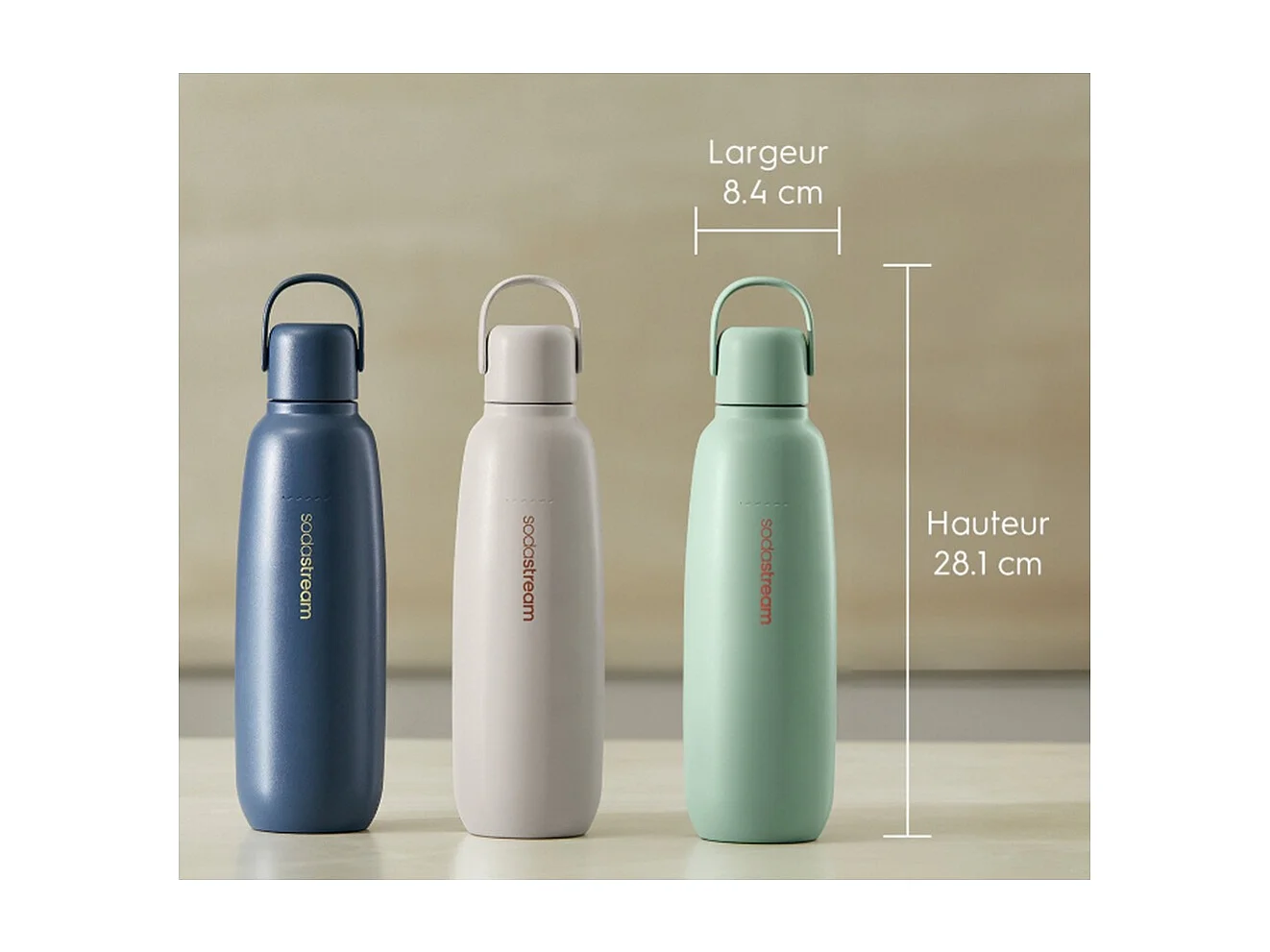 SodaStream 0,93L Blauw Roestvrijstalen Geïsoleerde Fles - Perfect voor Bruisende Dranken!