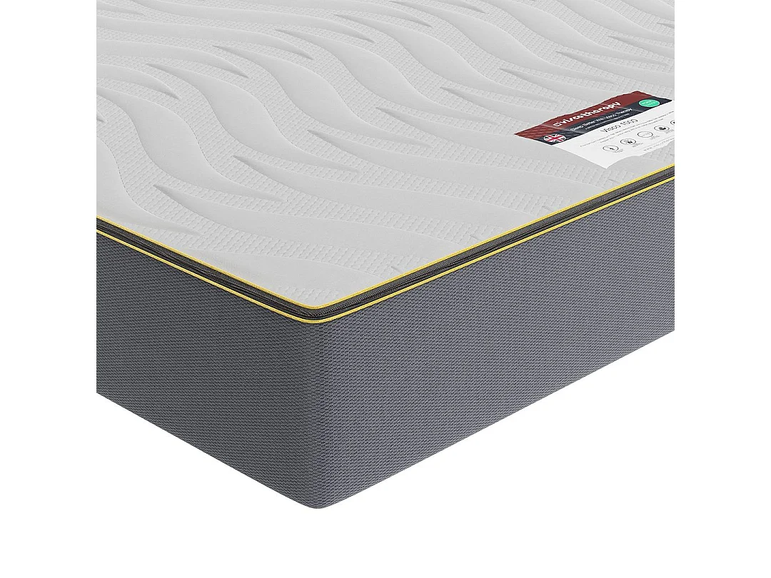 Visco Therapy Memory Foam Mattress 24cm Deep Comfort | Removable Cover | UK Made