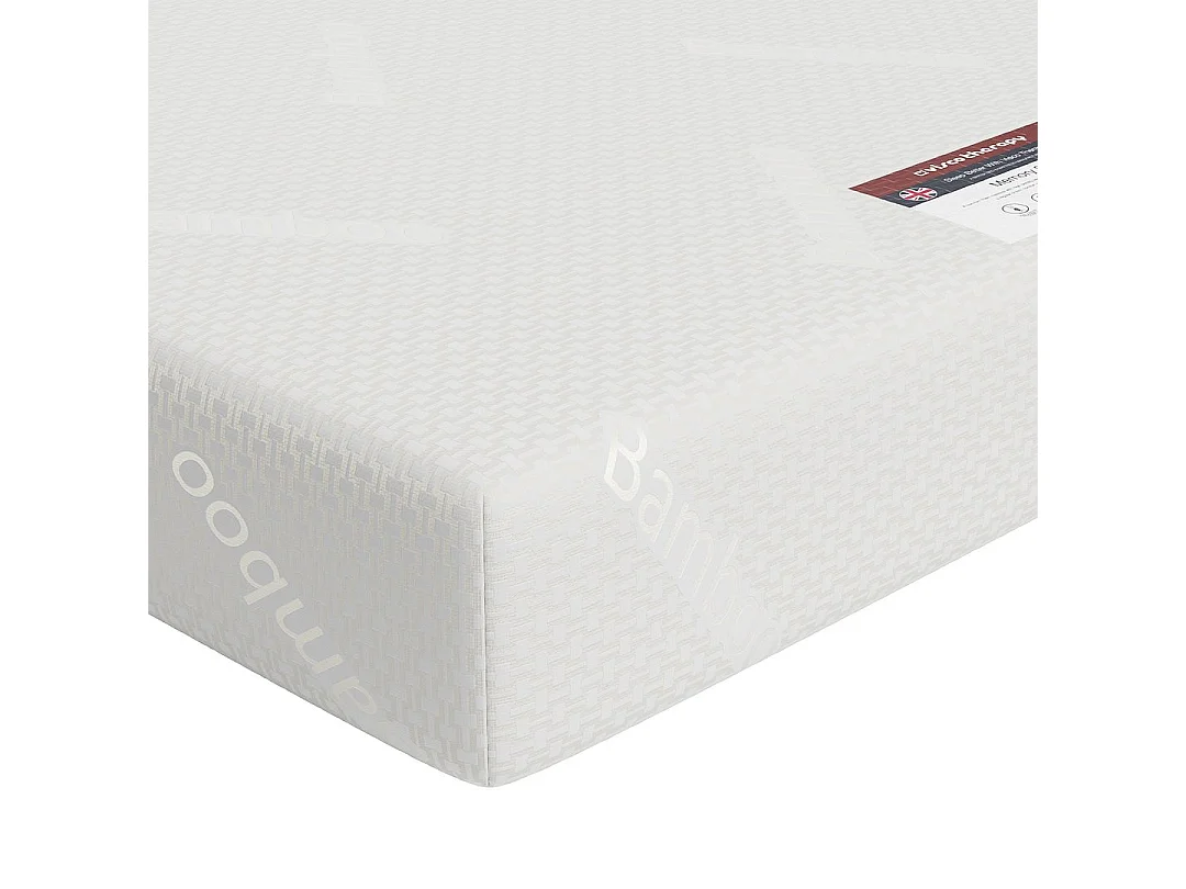 Visco Therapy Memory Foam Mattress 20cm Medium Support | Bamboo Cover | UK Made