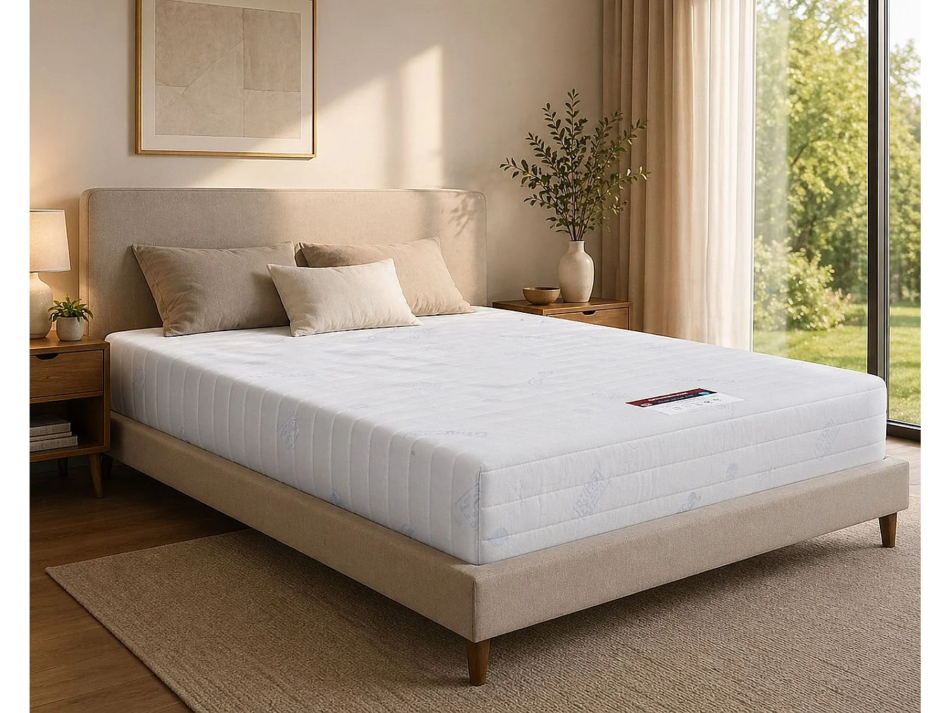 Visco Therapy Cooling Sprung Mattress 19cm Medium | Edge Support | UK Made