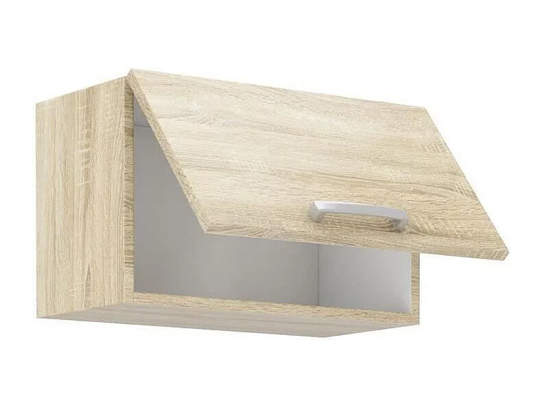 Meuble hotte porte basculante - Décor chêne sonoma - L 60 x 31,6 x H 36 cm - LASSEN