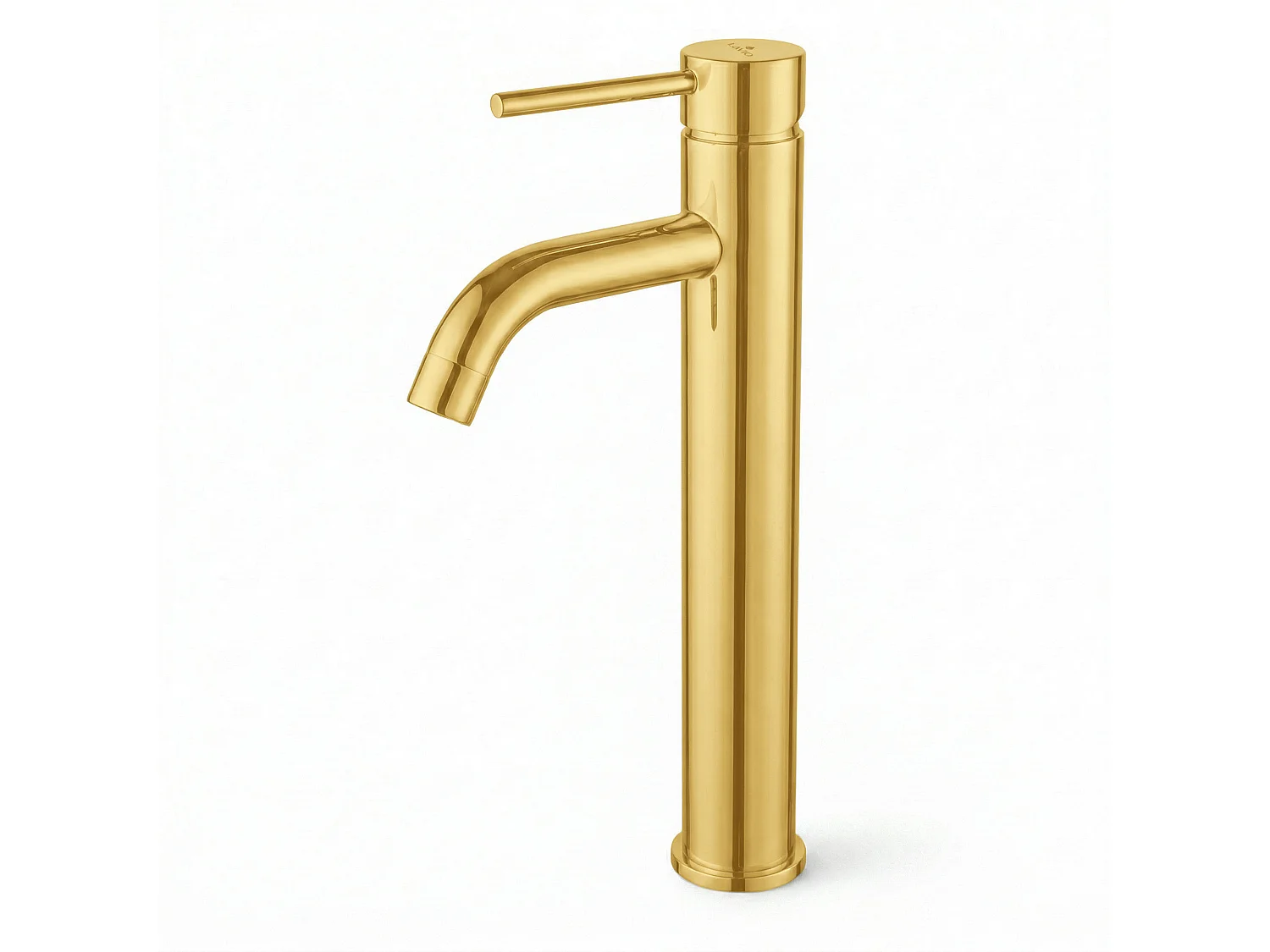 Hoge wastafelkraan opzetwastafel badkamerkraan goud VERTI