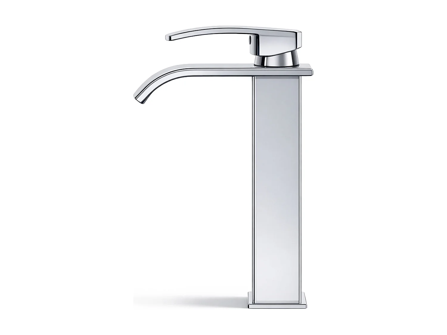 Hoge wastafelkraan waterval chroom opzetwastafel badkamerkraan EVIO