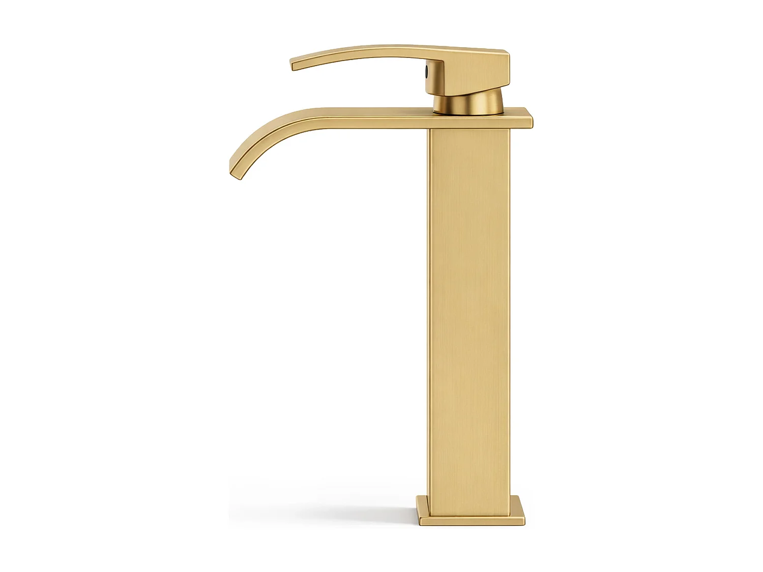 Hoge wastafelkraan waterval goud opzetwastafel badkamerkraan EVIO