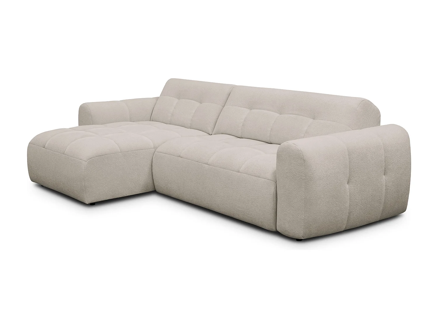 Ecksofa 4-Sitzer links LUMERO, beige