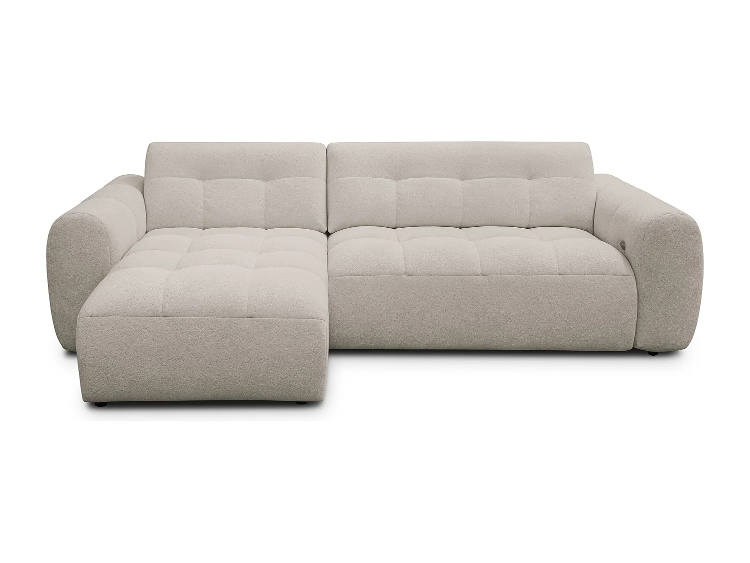 Ecksofa 4-Sitzer links LUMERO, beige