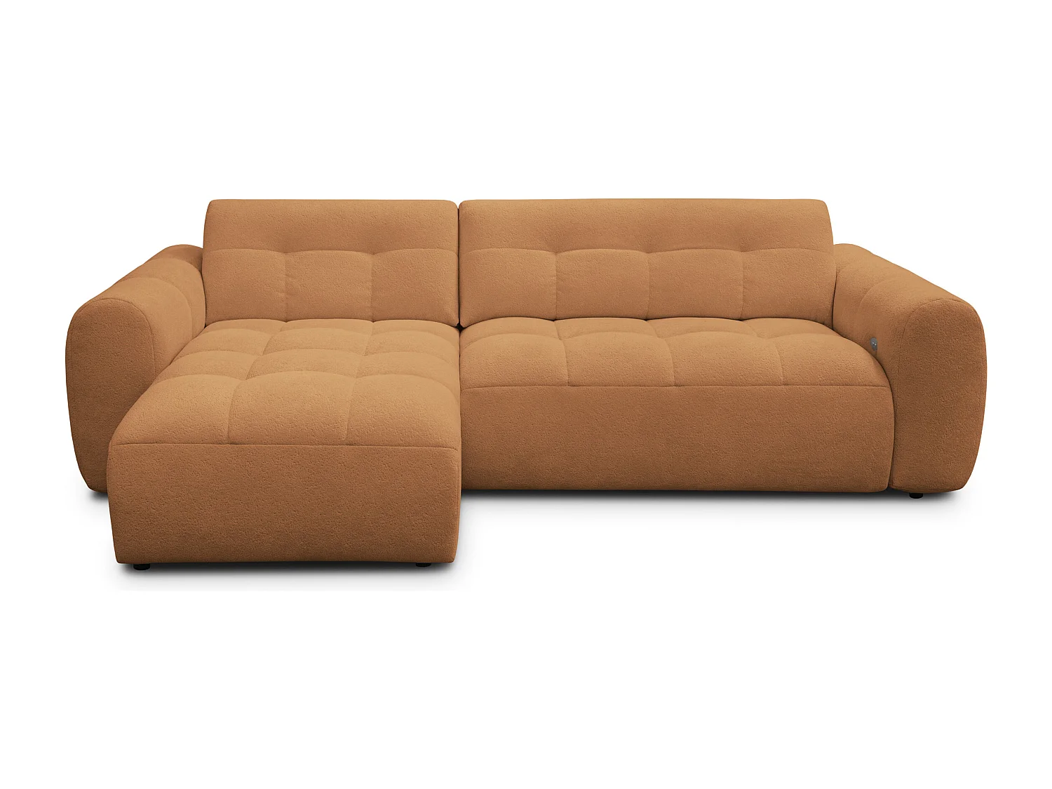 Ecksofa 4-Sitzer links LUMERO, orange
