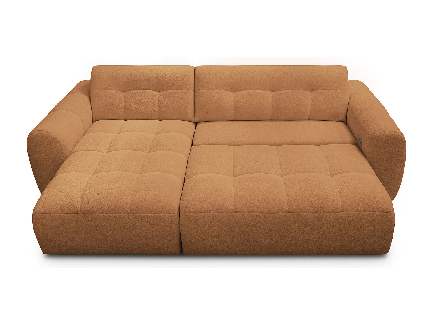 Ecksofa 4-Sitzer links LUMERO, orange