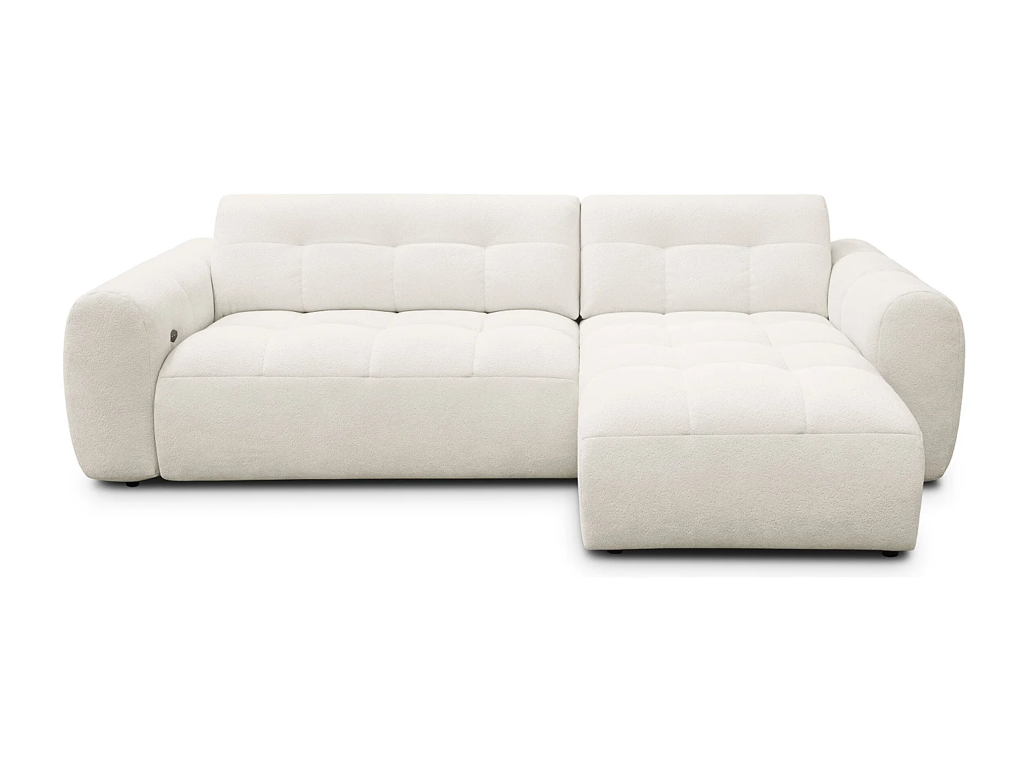 Ecksofa 4-Sitzer rechts LUMERO, creme