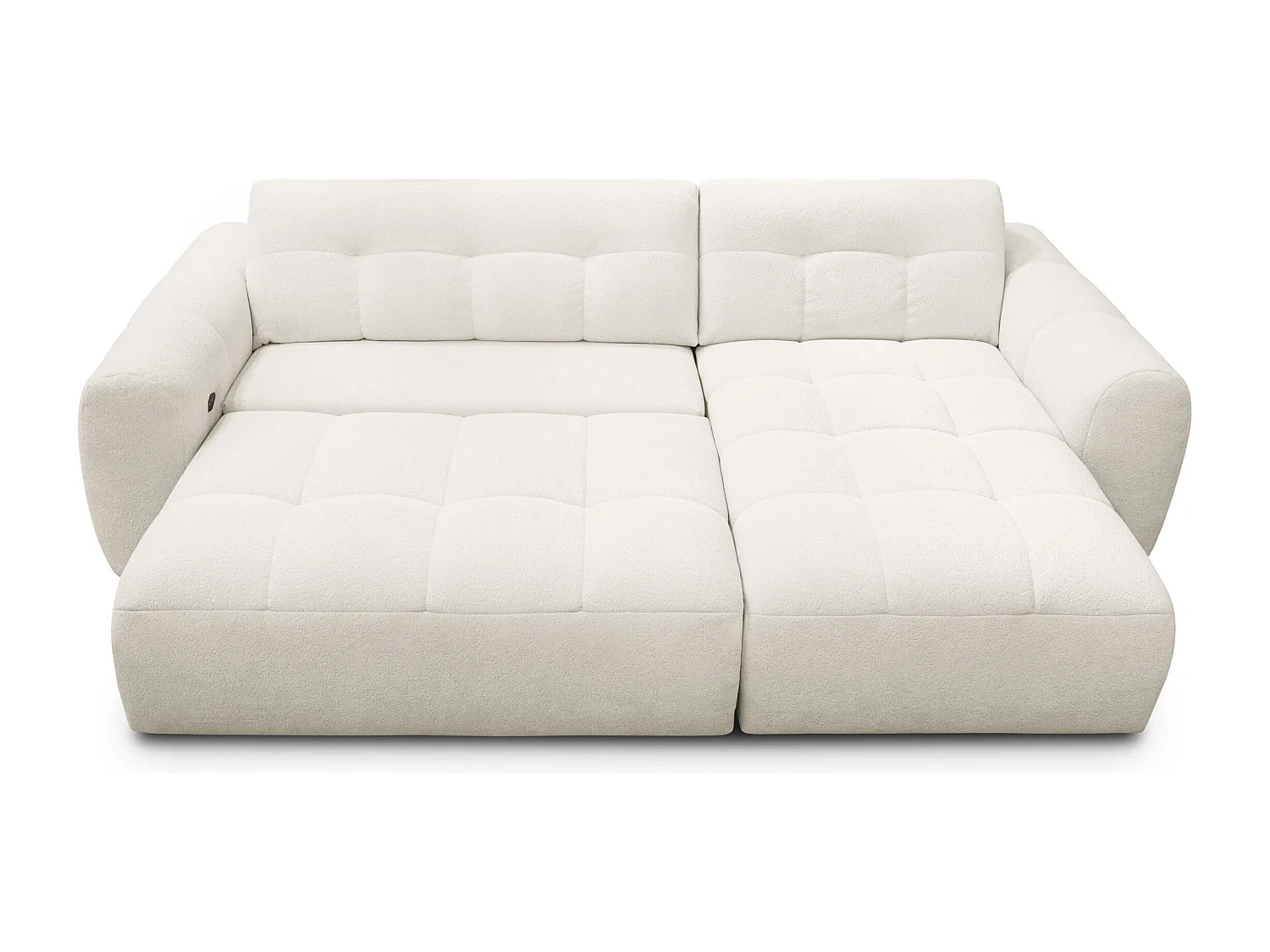 Ecksofa 4-Sitzer rechts LUMERO, creme