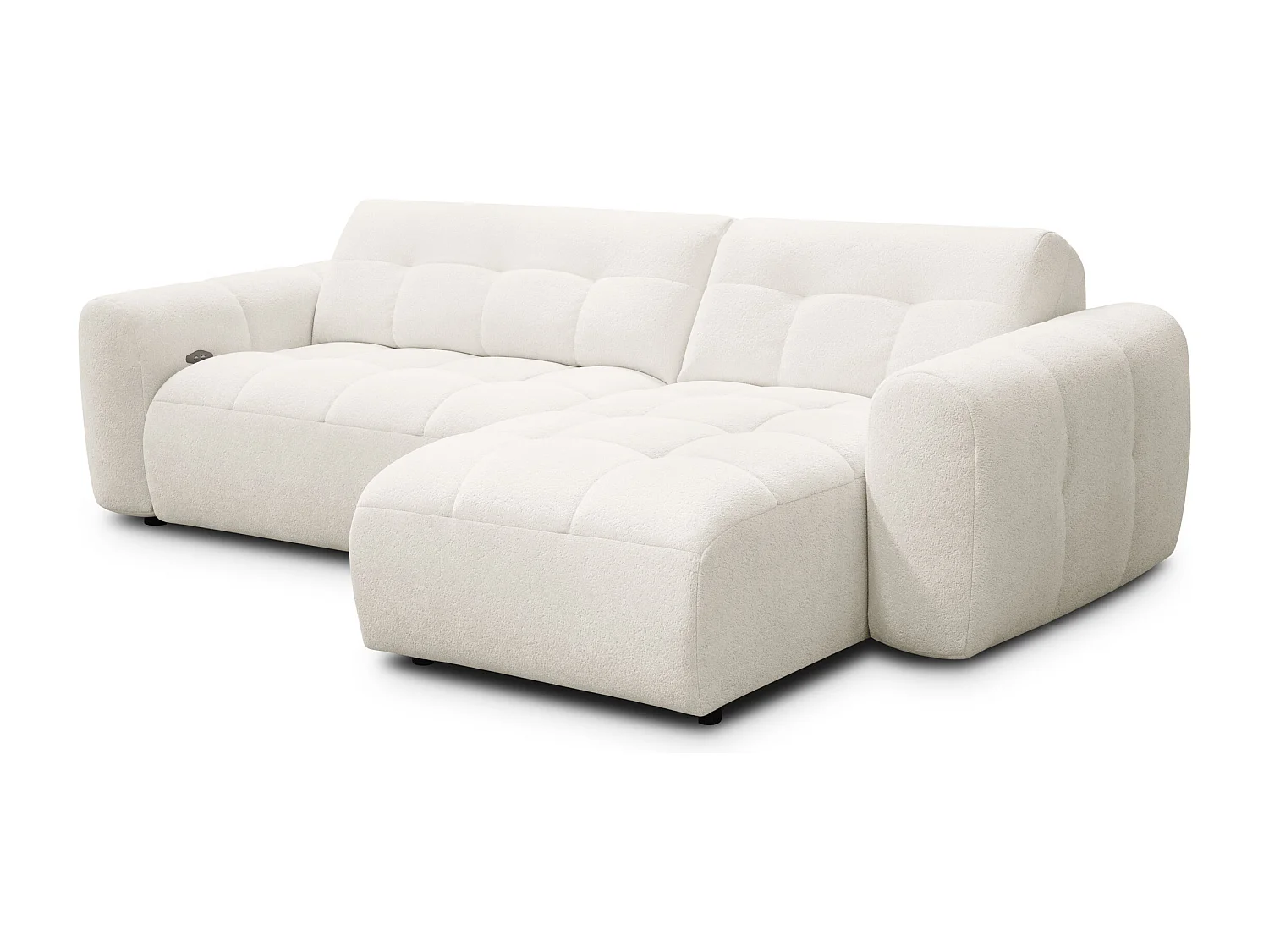Ecksofa 4-Sitzer rechts LUMERO, creme