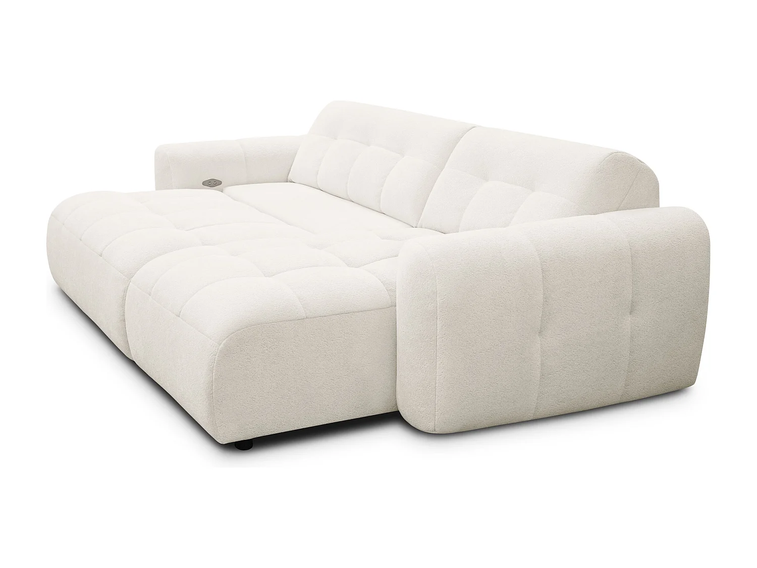 Ecksofa 4-Sitzer rechts LUMERO, creme