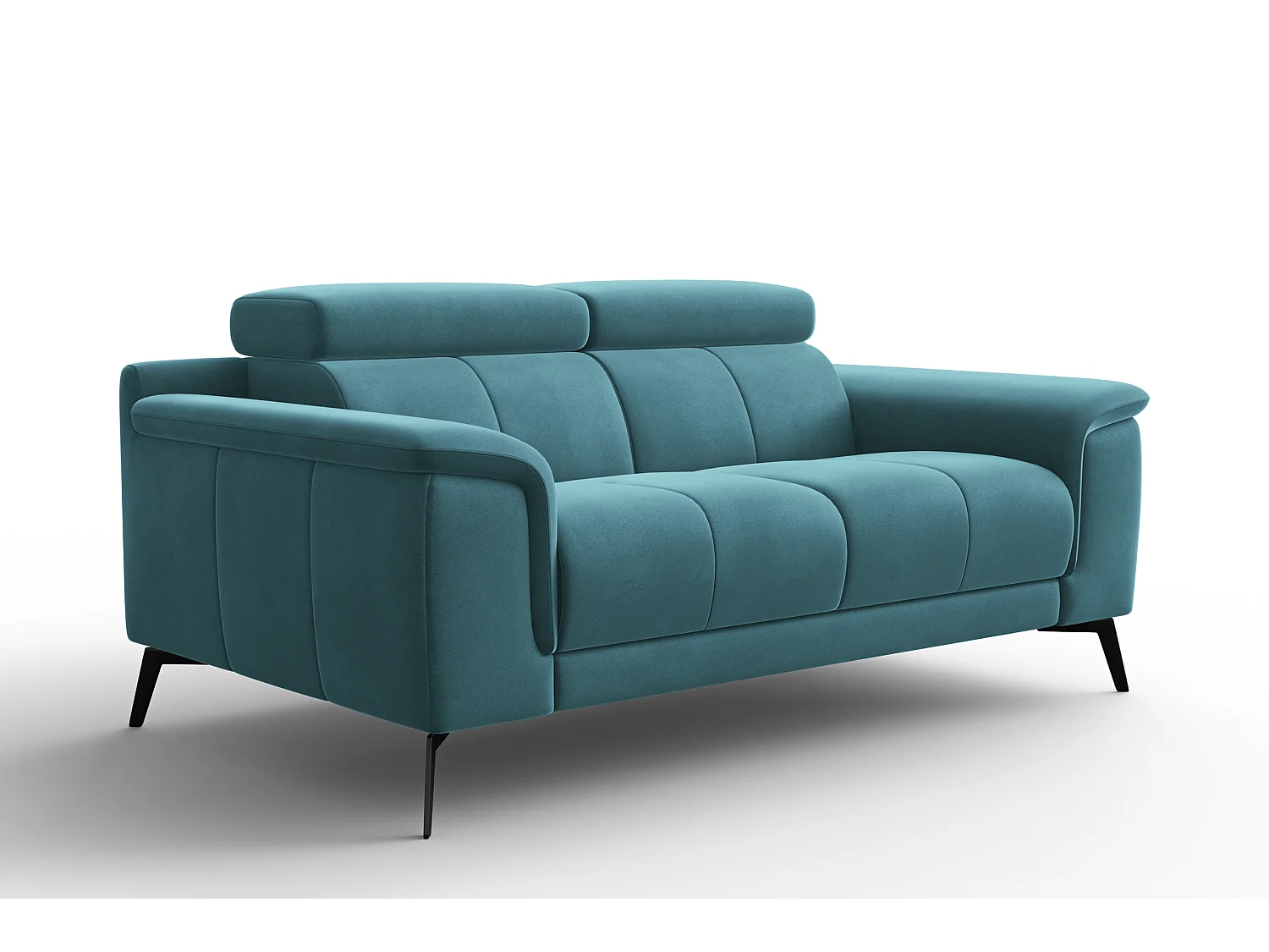 Sofa 2-Sitzer FIERO, Minter Veloursstoff
