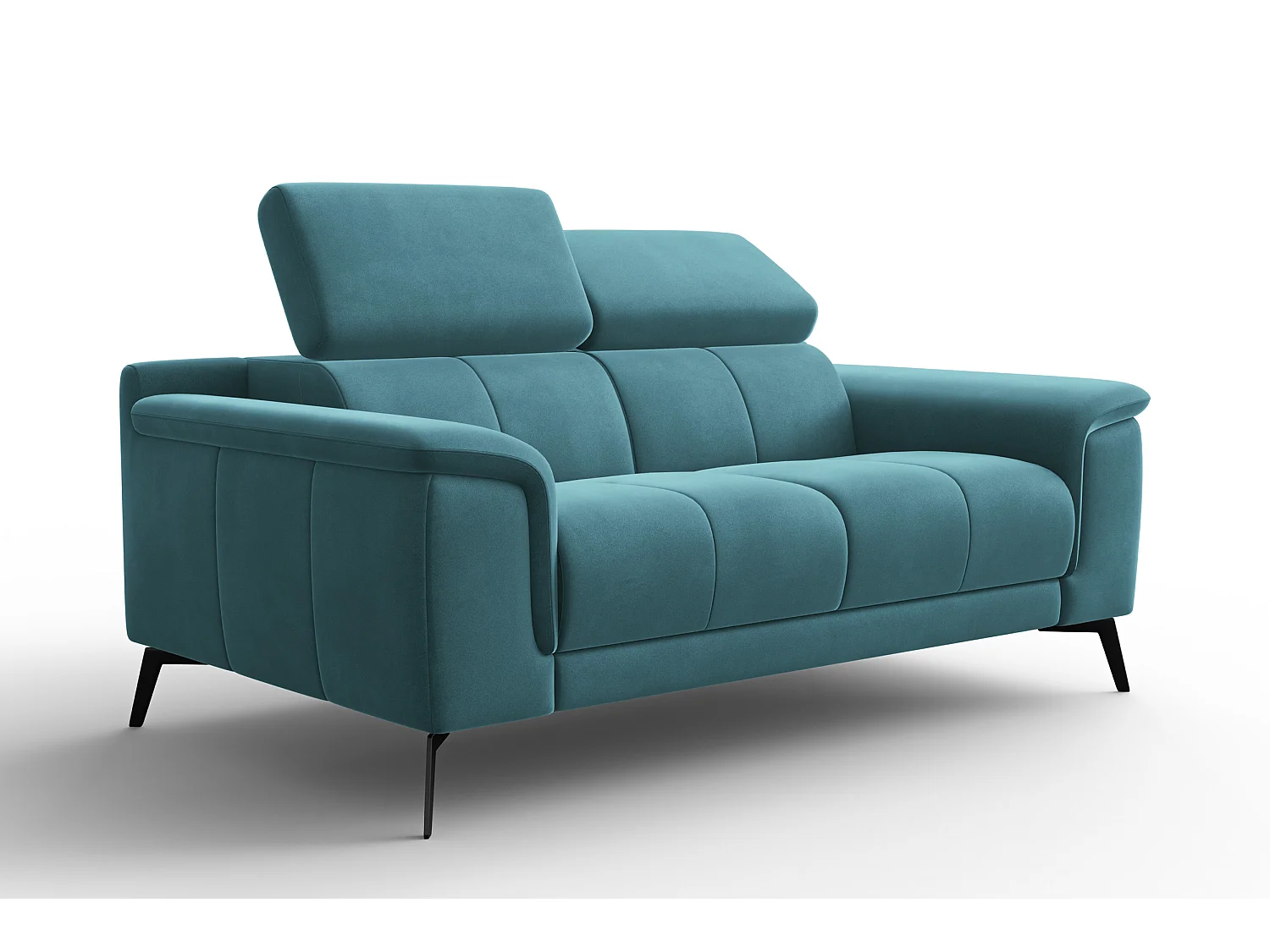 Sofa 2-Sitzer FIERO, Minter Veloursstoff