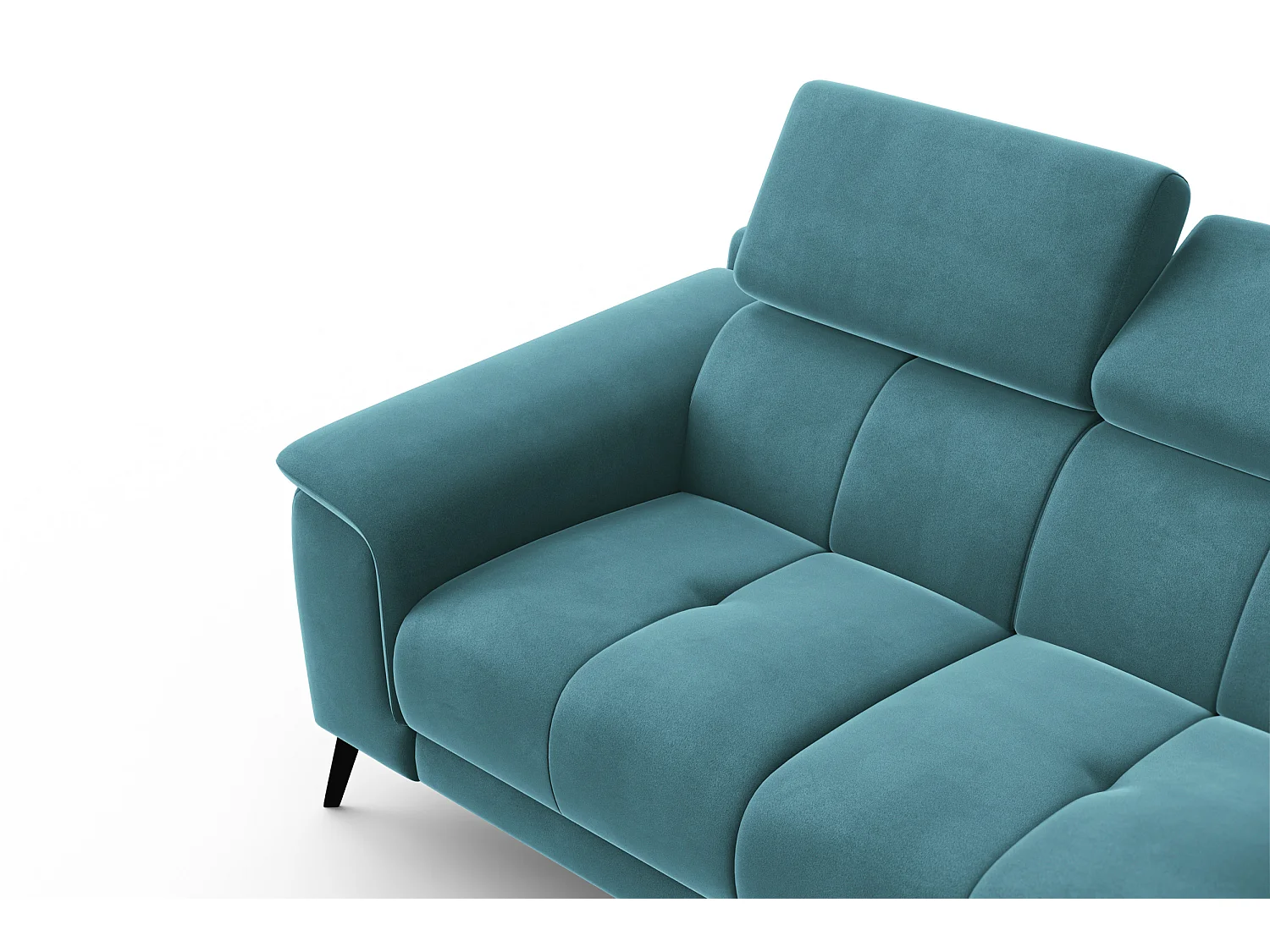 Sofa 2-Sitzer FIERO, Minter Veloursstoff