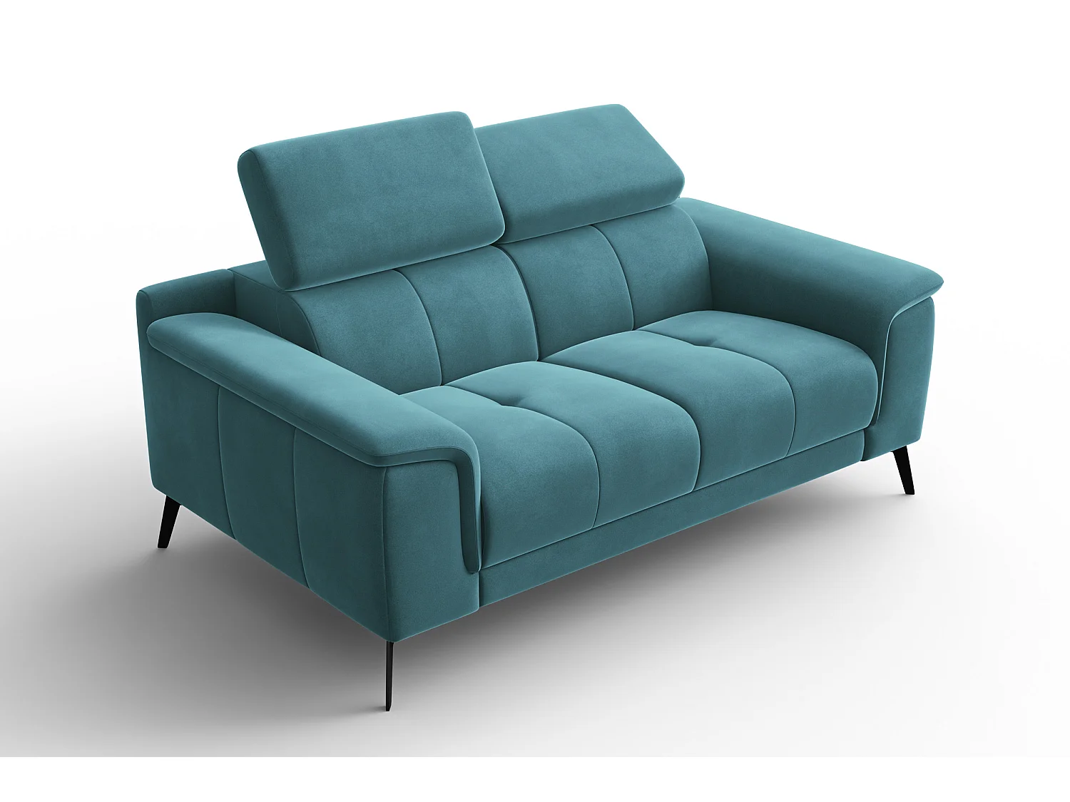 Sofa 2-Sitzer FIERO, Minter Veloursstoff