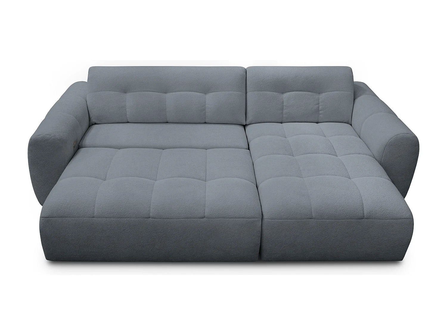 Ecksofa 4-Sitzer rechts LUMERO, graphitfarben