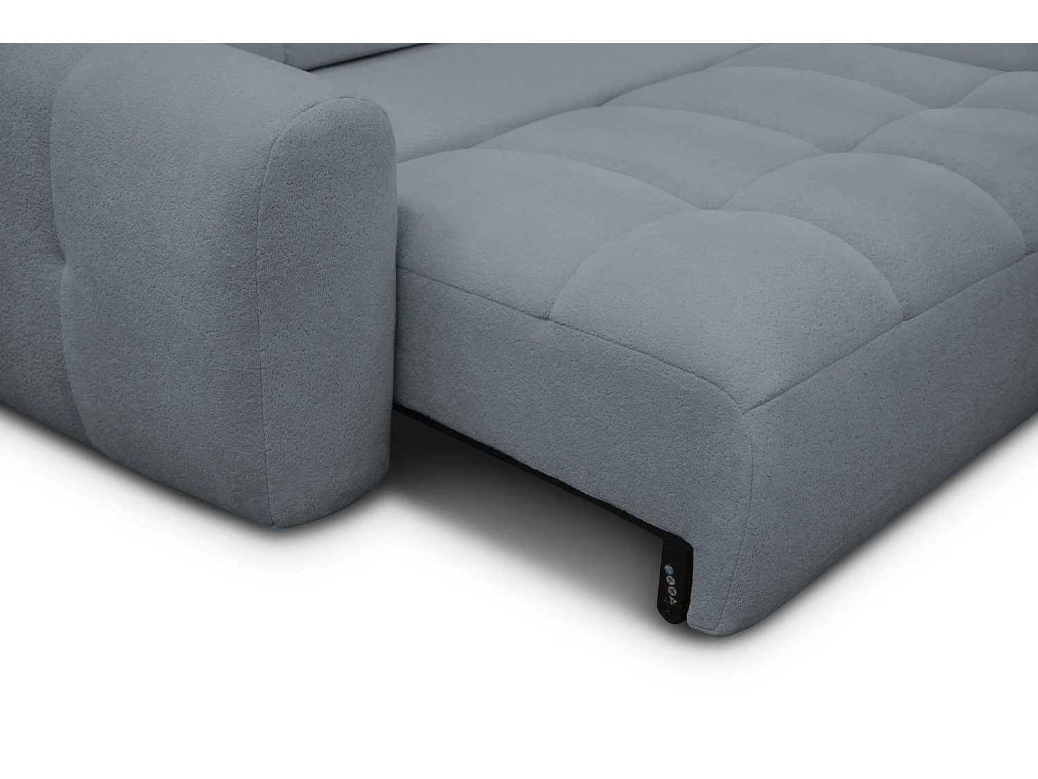 Ecksofa 4-Sitzer rechts LUMERO, graphitfarben