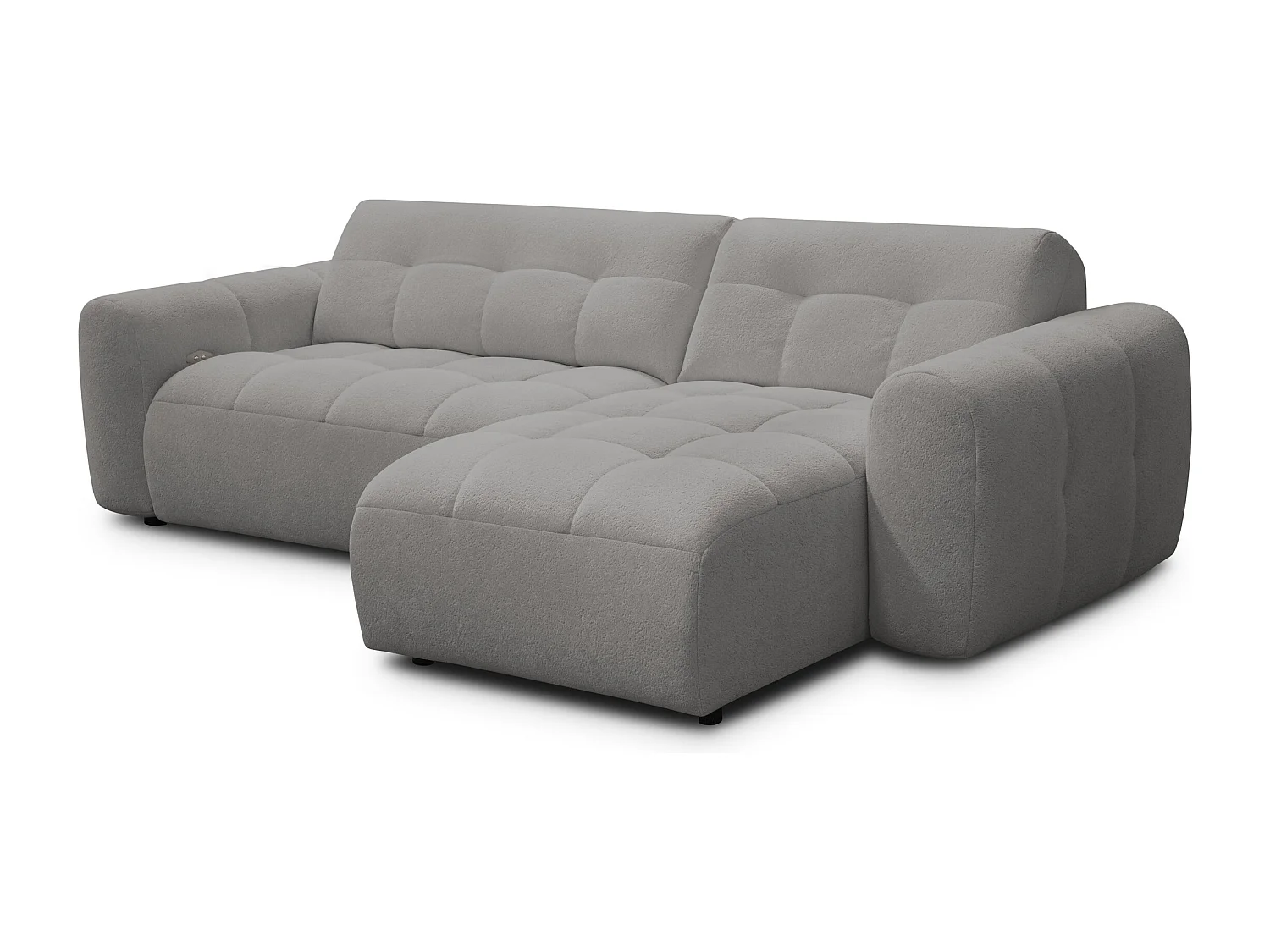 Ecksofa 4-Sitzer rechts LUMERO, taupe