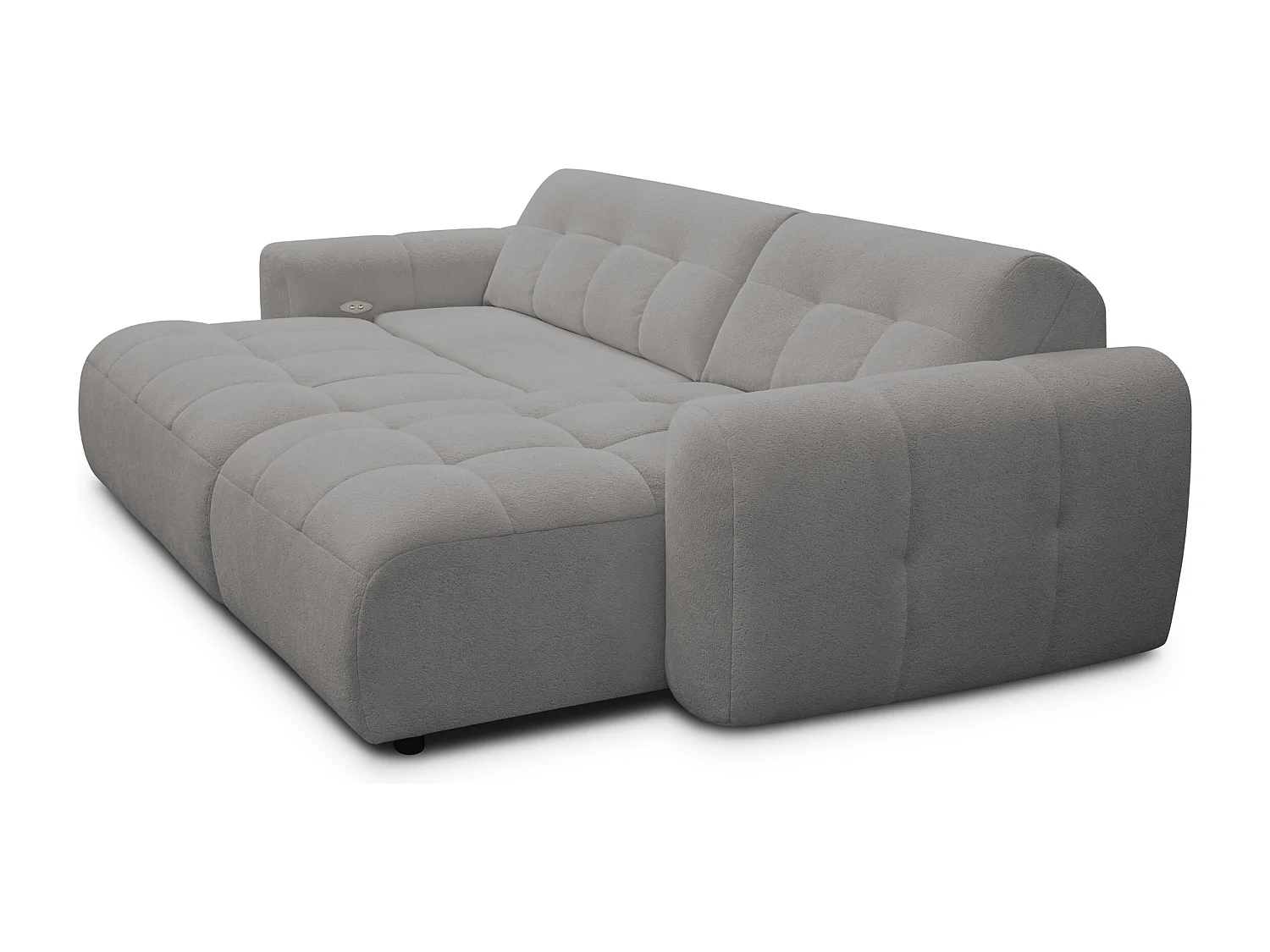 Ecksofa 4-Sitzer rechts LUMERO, taupe
