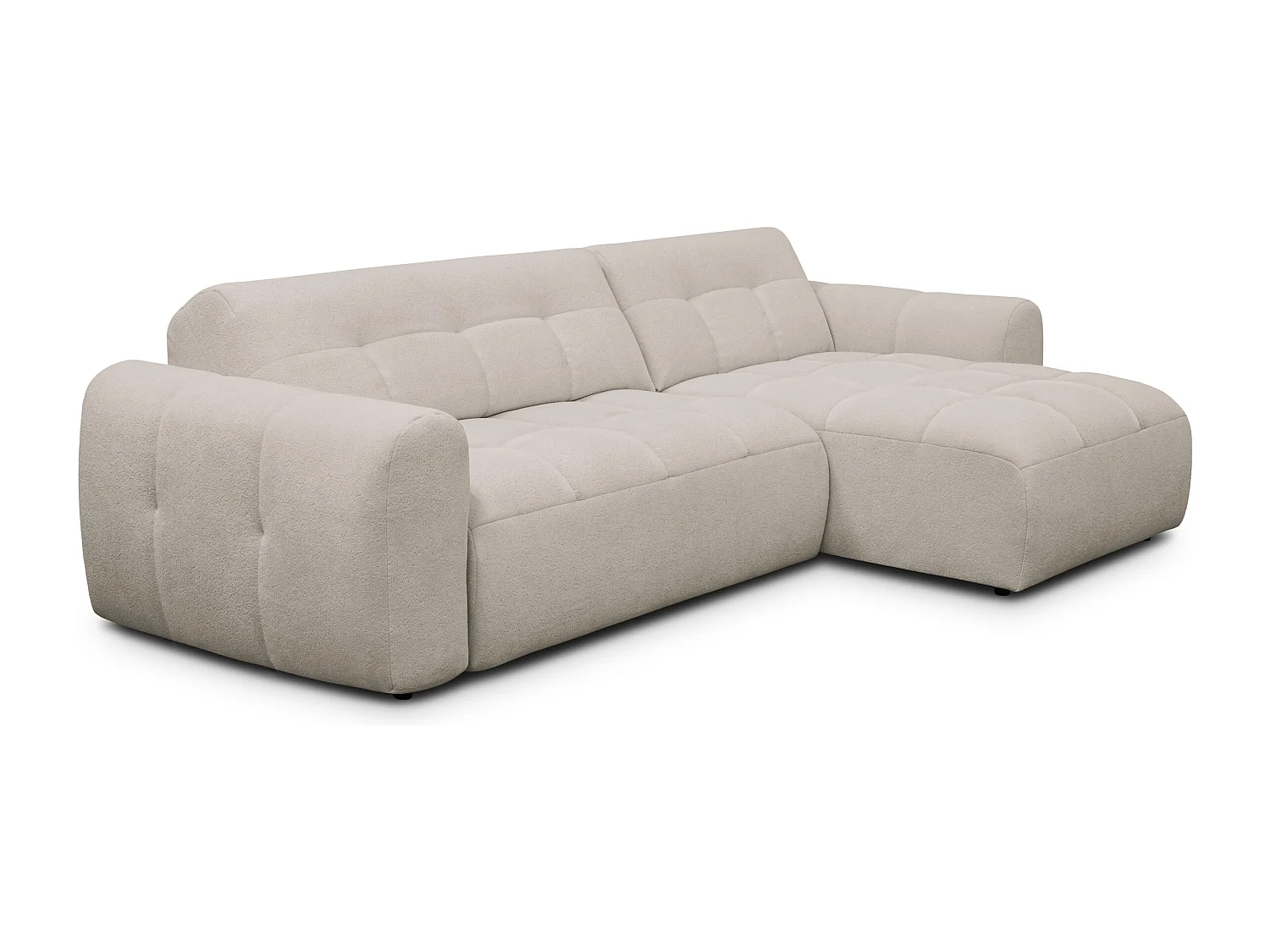Ecksofa 4-Sitzer rechts LUMERO, beige