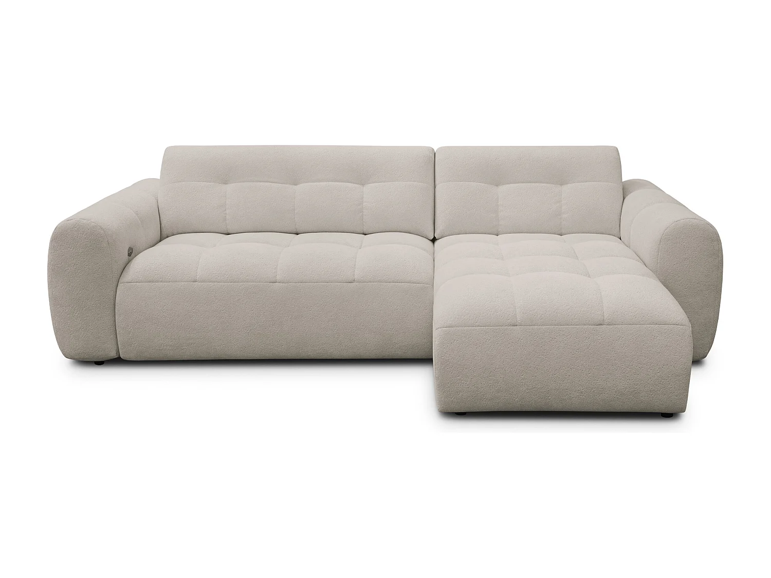 Ecksofa 4-Sitzer rechts LUMERO, beige