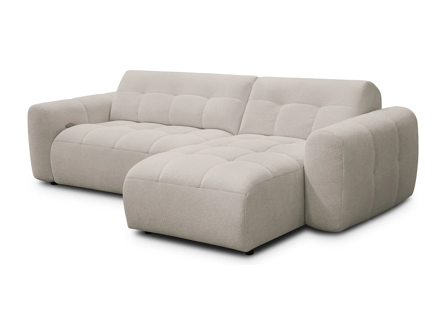 Ecksofa 4-Sitzer rechts LUMERO, beige