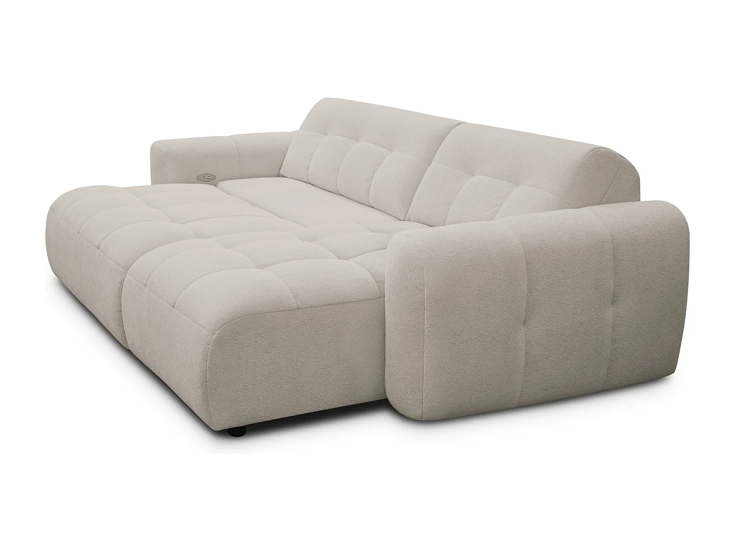 Ecksofa 4-Sitzer rechts LUMERO, beige