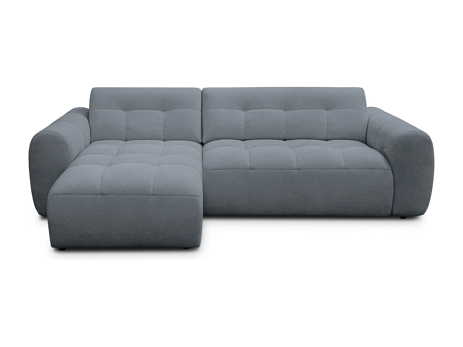 Ecksofa 4-Sitzer links LUMERO, graphitfarben