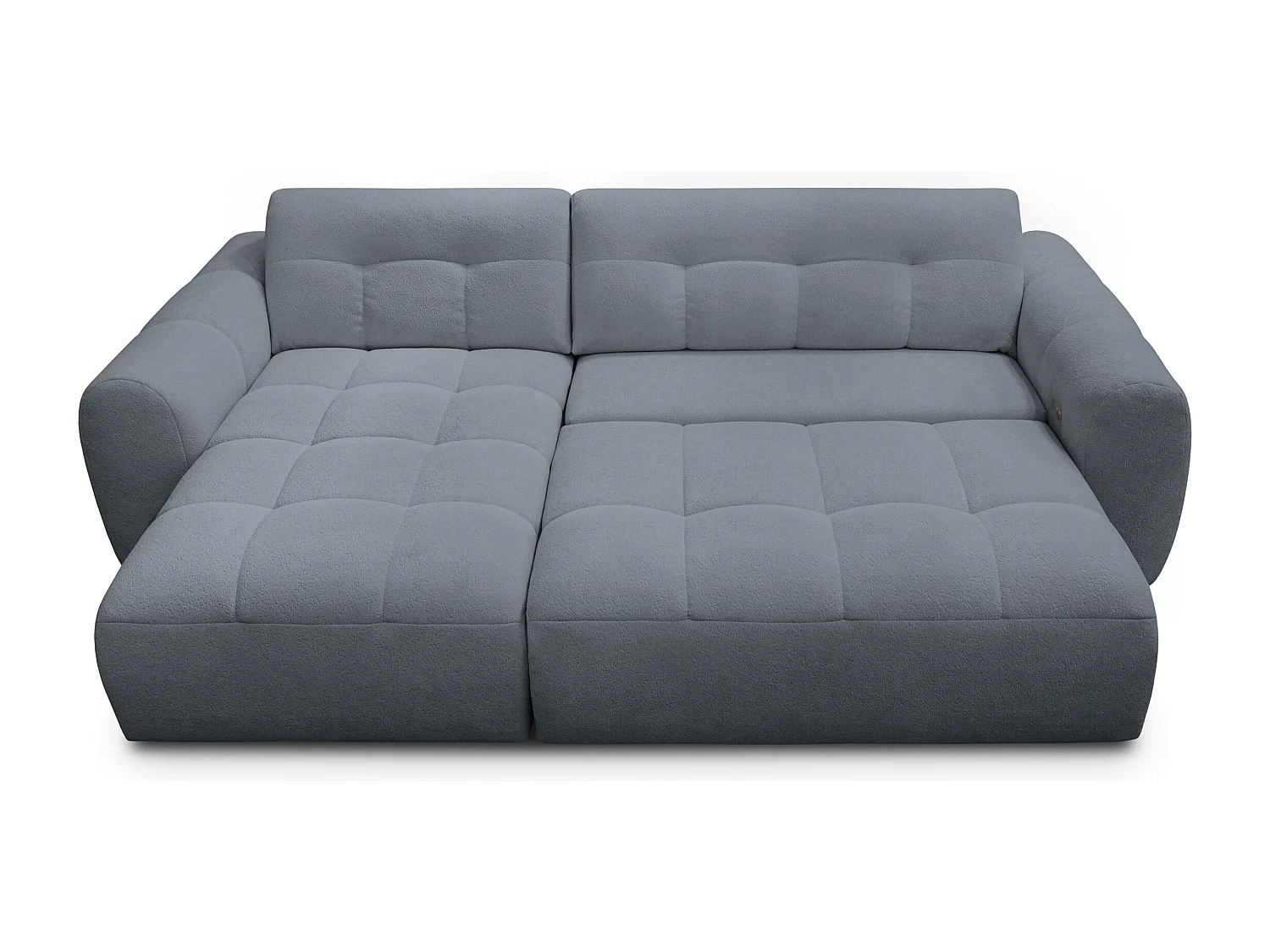 Ecksofa 4-Sitzer links LUMERO, graphitfarben