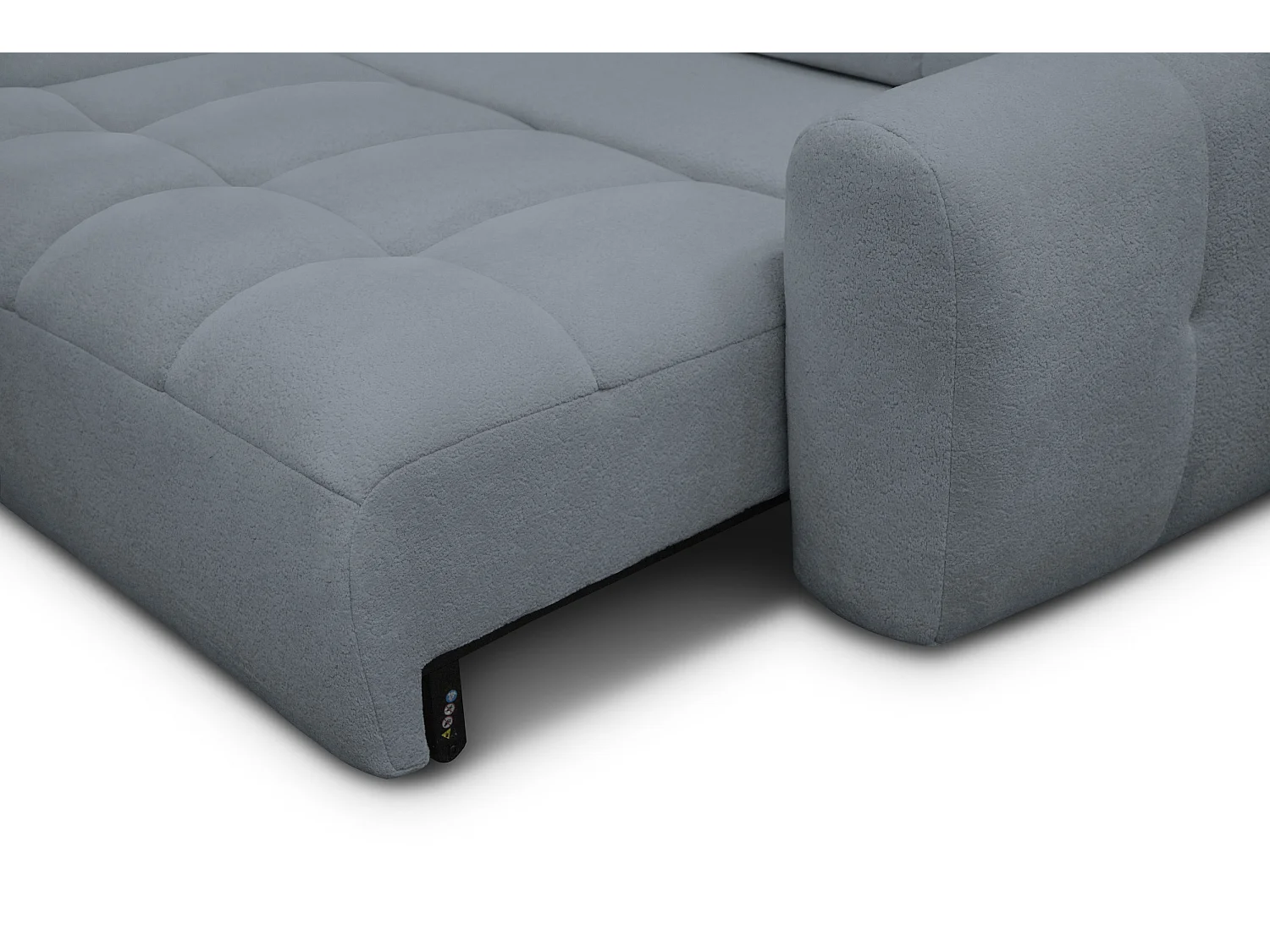 Ecksofa 4-Sitzer links LUMERO, graphitfarben